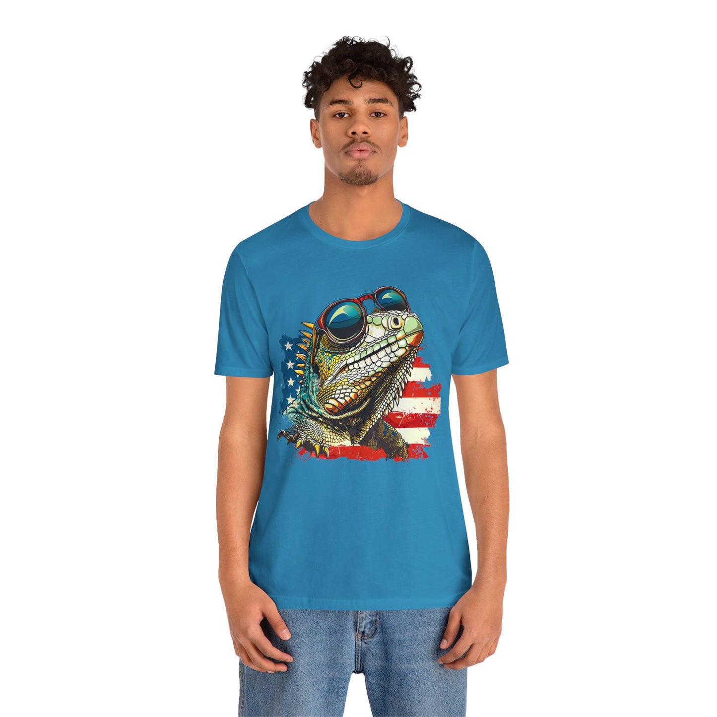 Cool Iguana Unisex Jersey Tee - Casual Everyday Wear - Great for Reptile Lovers