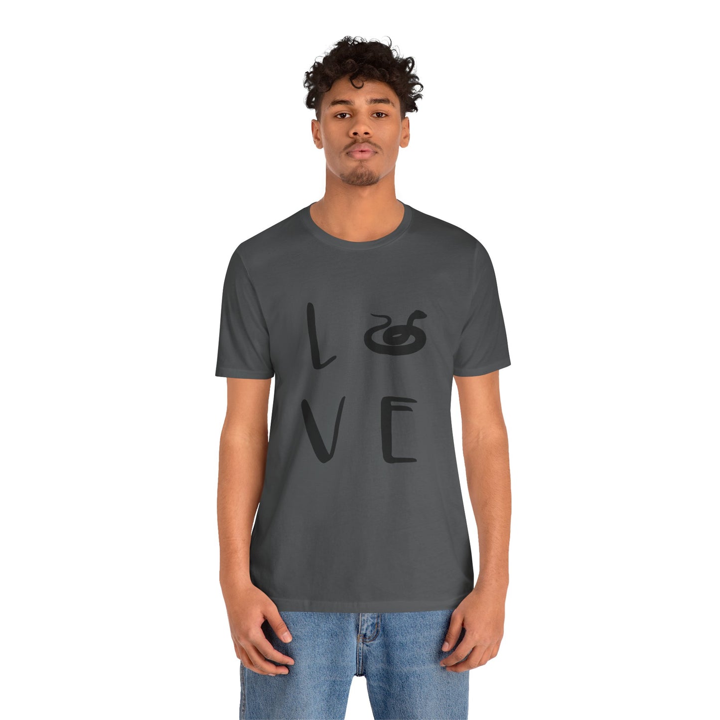 Snake Love Unisex Jersey Tee - Casual Everyday Wear - Great for Reptile Lovers