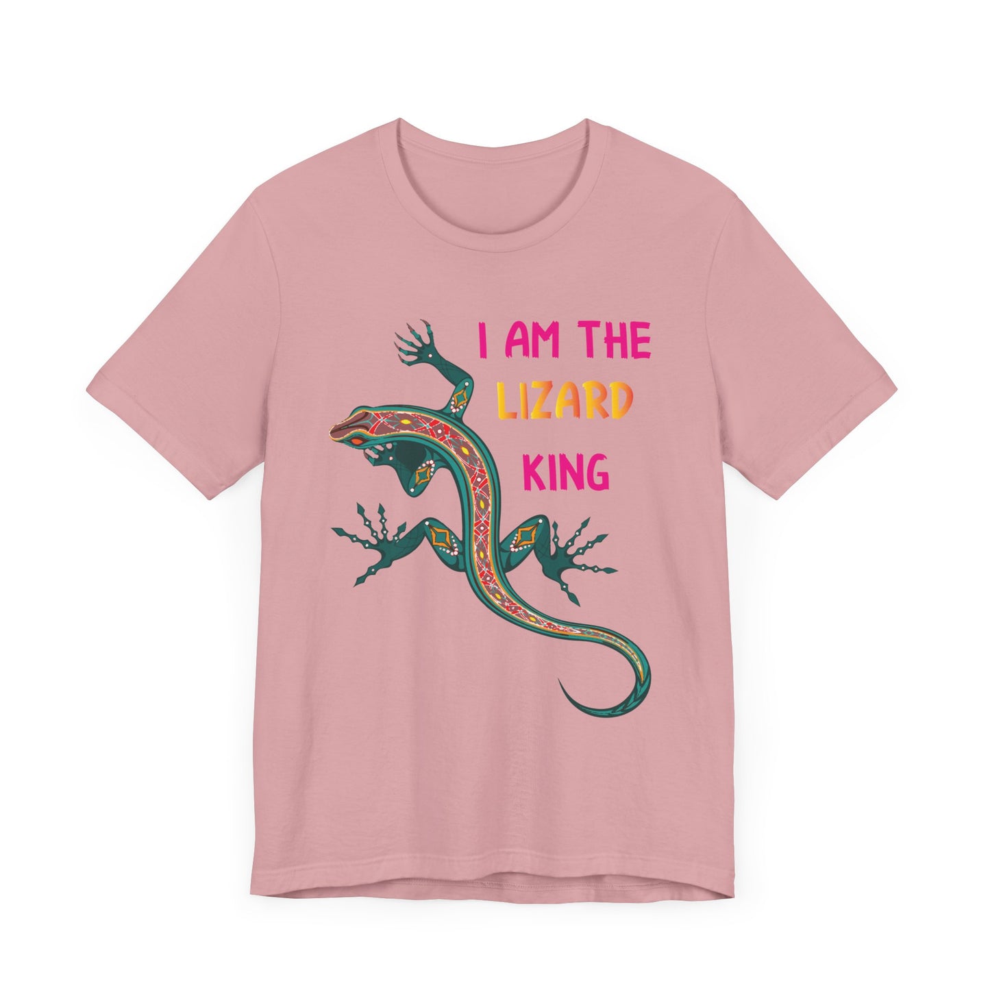 "I Am the Lizard King" Print Unisex Jersey Tee - Casual Everyday Wear - Great for Reptile Lovers