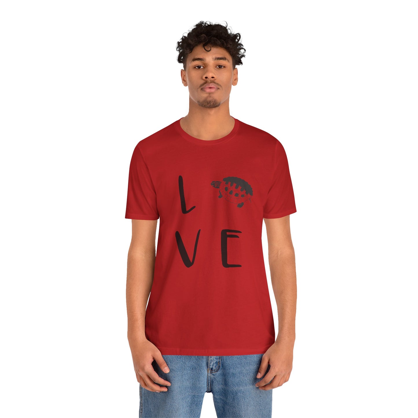 Turtle Love Unisex Jersey Tee - Casual Everyday Wear - Great for Reptile Lovers