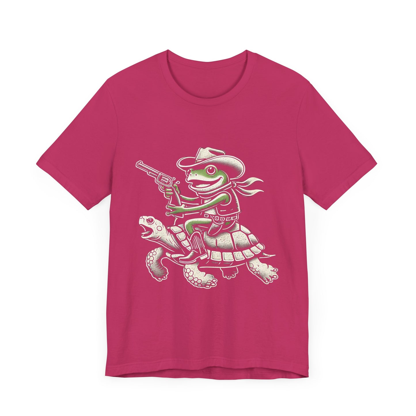 Cowboy Frog Unisex Jersey Tee - Casual Everyday Wear - Great for Reptile Lovers
