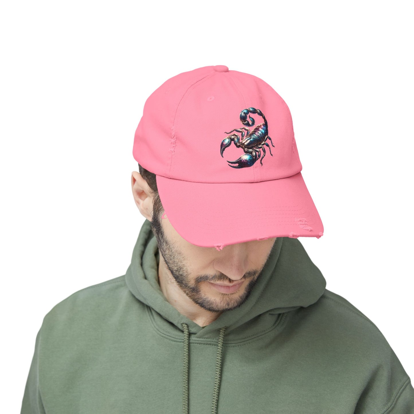 Scorpion Unisex Distressed Cap - Casual Streetwear Hat for Everyday Use - Great for Reptile Lovers
