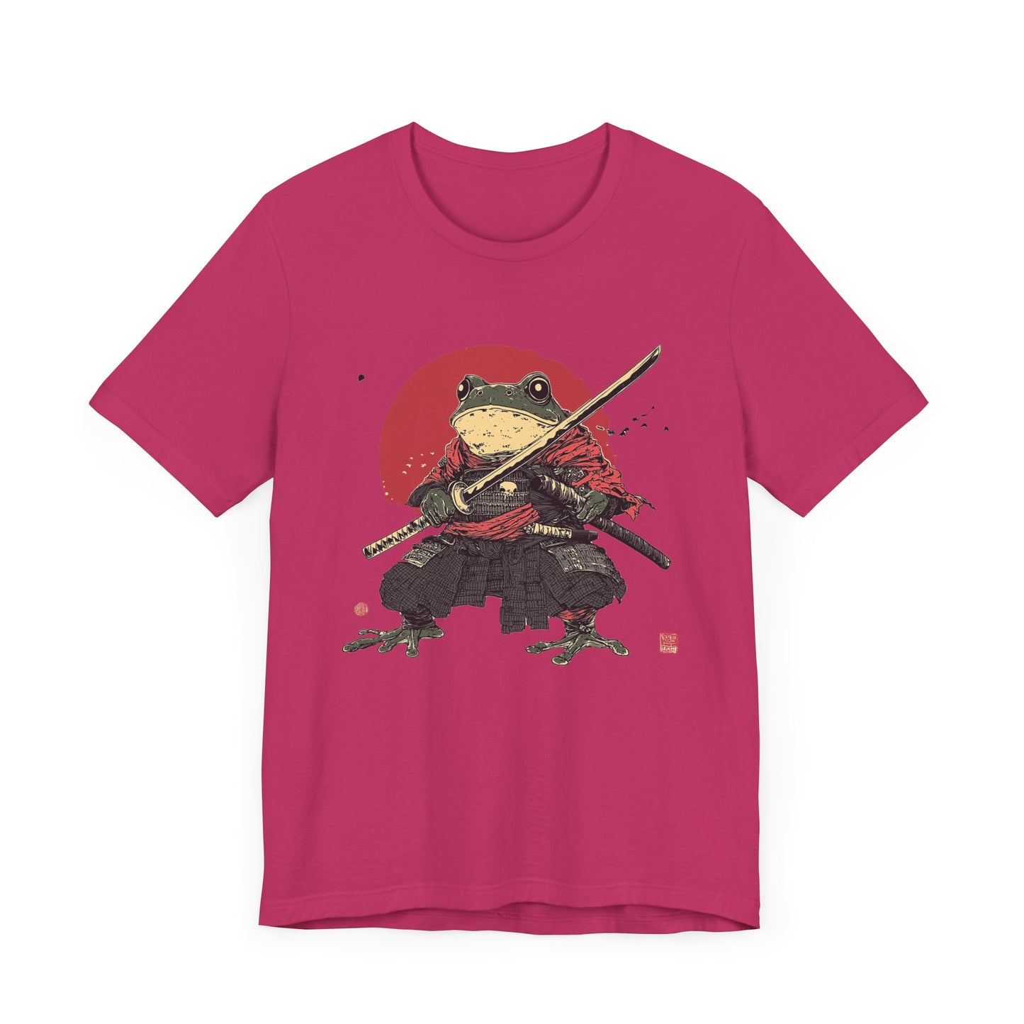 Samurai Frog Unisex Jersey Tee - Casual Everyday Wear - Great for Reptile Lovers