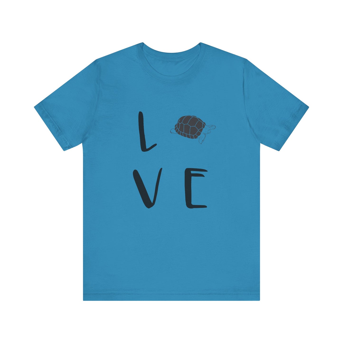 Tortoise Love Unisex Jersey Tee - Casual Everyday Wear - Great for Reptile Lovers