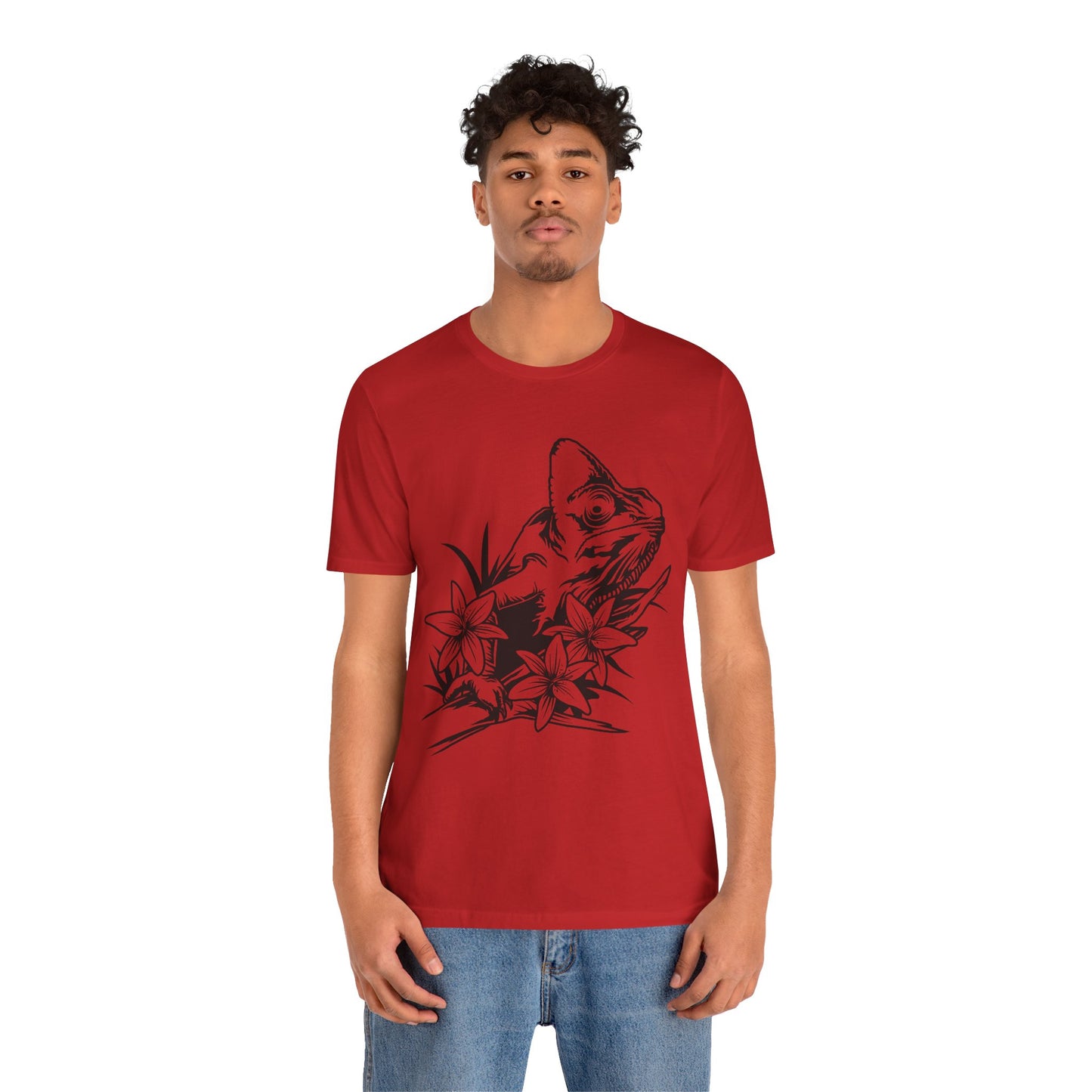 Chameleon Unisex Jersey Tee - Casual Everyday Wear - Great for Reptile Lovers