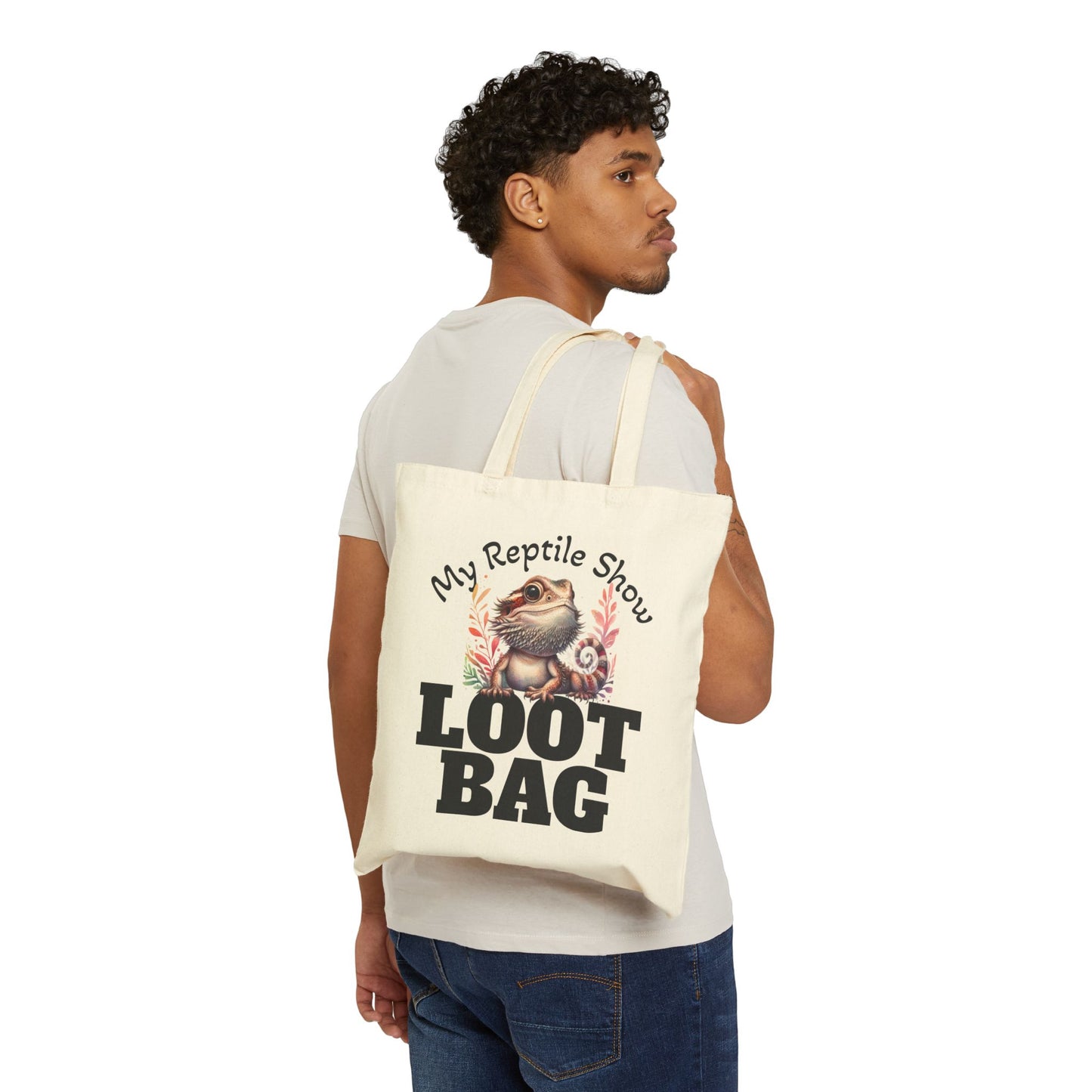 My Reptile Show Loot Bag - Cotton Canvas Tote for Reptile Lovers