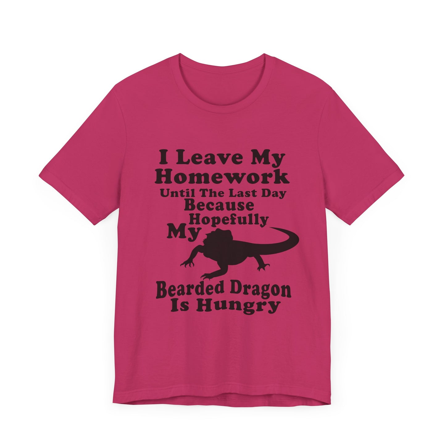 "Hopefully My Bearded Dragon is Hungry" Unisex Jersey Tee - Casual Everyday Wear - Great for Reptile Lovers