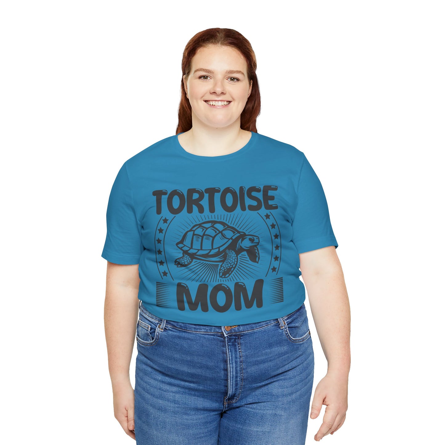 "Tortoise Mom" Unisex Jersey Tee - Casual Everyday Wear - Great for Reptile Lovers
