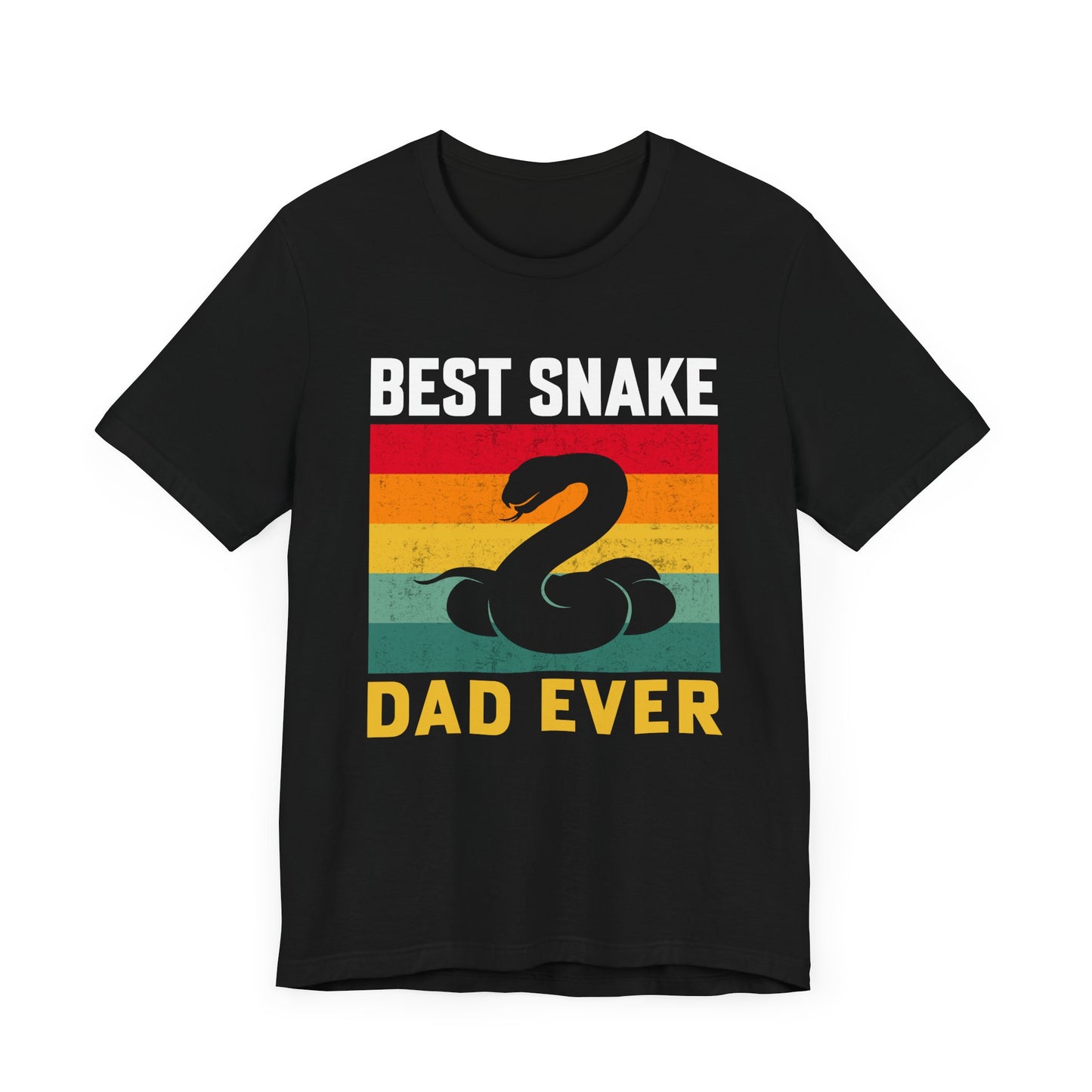 "Best Snake Dad" Unisex Jersey Tee - Casual Everyday Wear - Great for Reptile Lovers