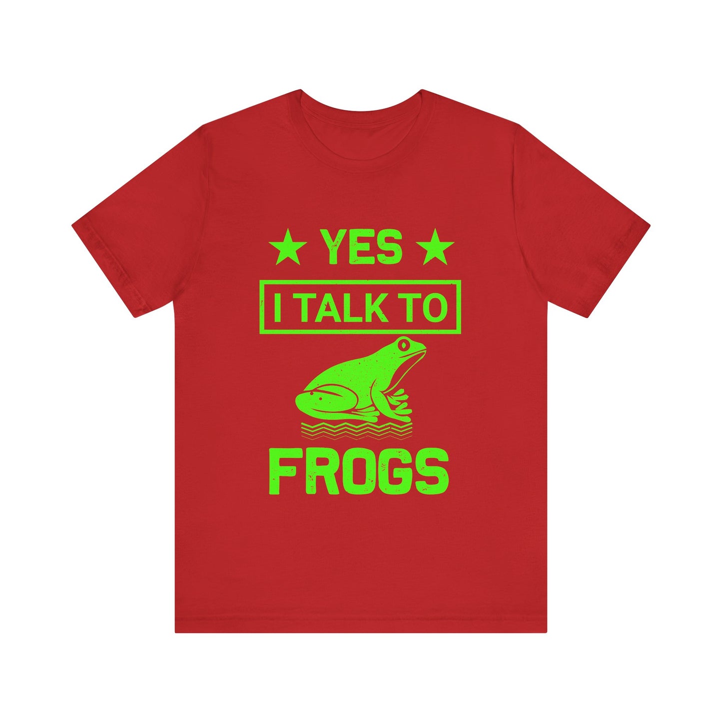 "I Talk to Frogs" Unisex Jersey Tee - Casual Everyday Wear - Great for Reptile Lovers