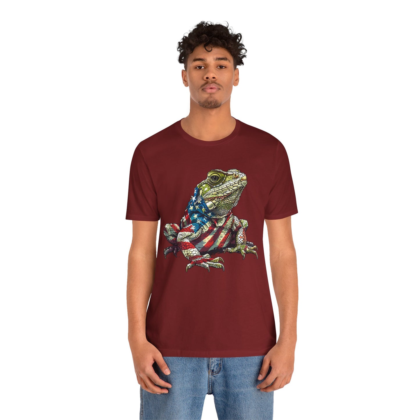 American Iquana Unisex Jersey Tee - Casual Everyday Wear - Great for Reptile Lovers