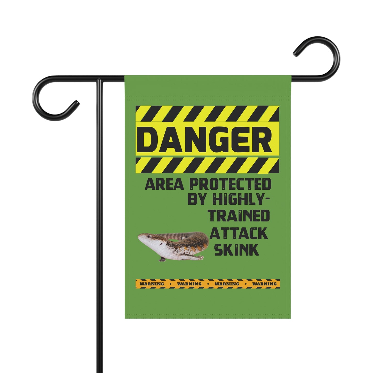 Skink Danger Garden House Banner - Customizable Outdoor Decor to Showcase Your Love of Reptiles