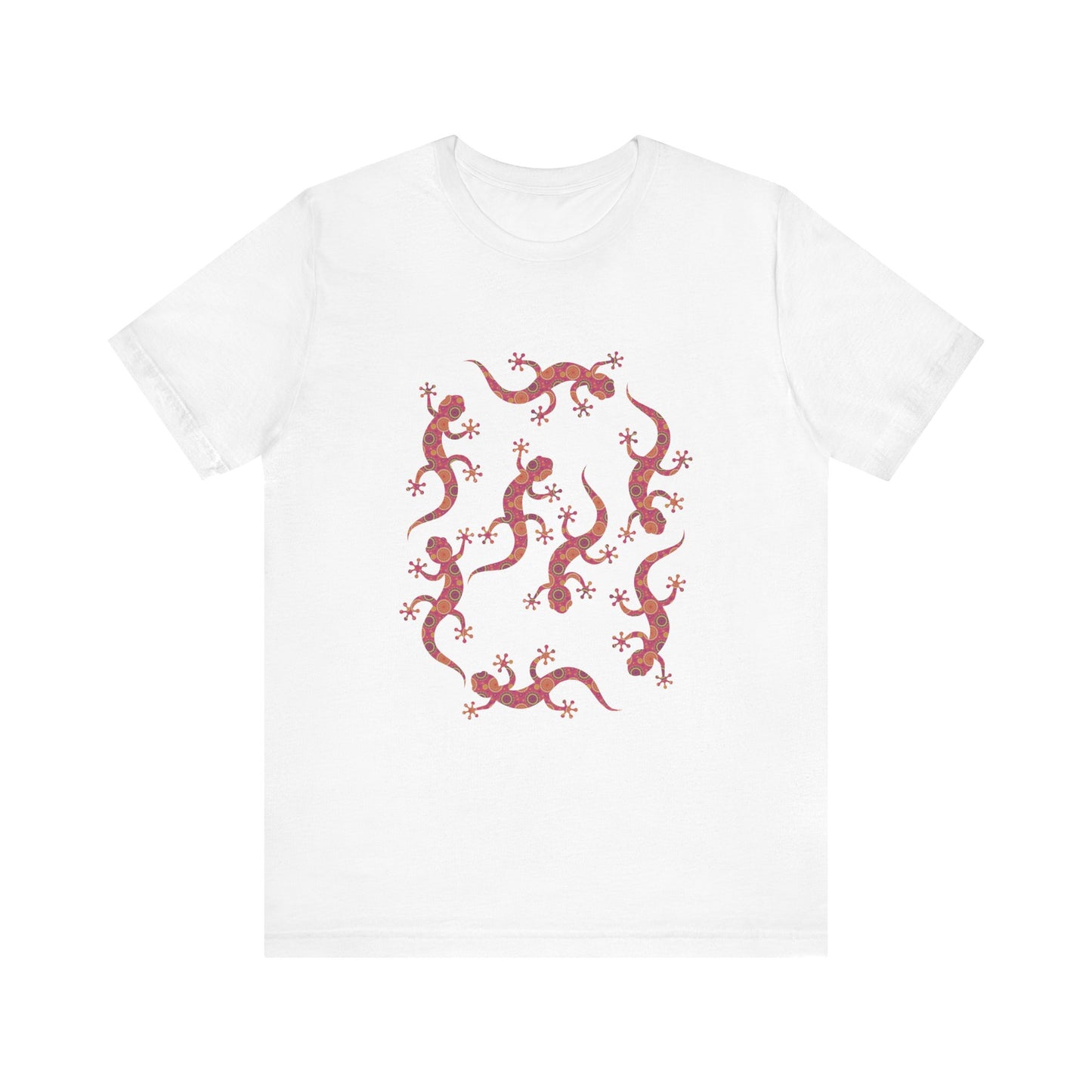 Lots of Geckos Unisex Jersey Tee - Casual Everyday Wear - Great for Reptile Lovers