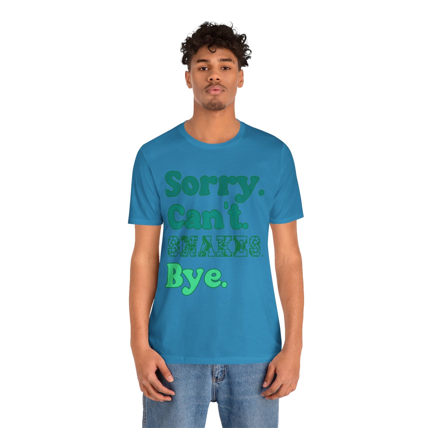 "Sorry Snakes" Unisex Jersey Tee - Casual Everyday Wear - Great for Reptile Lovers