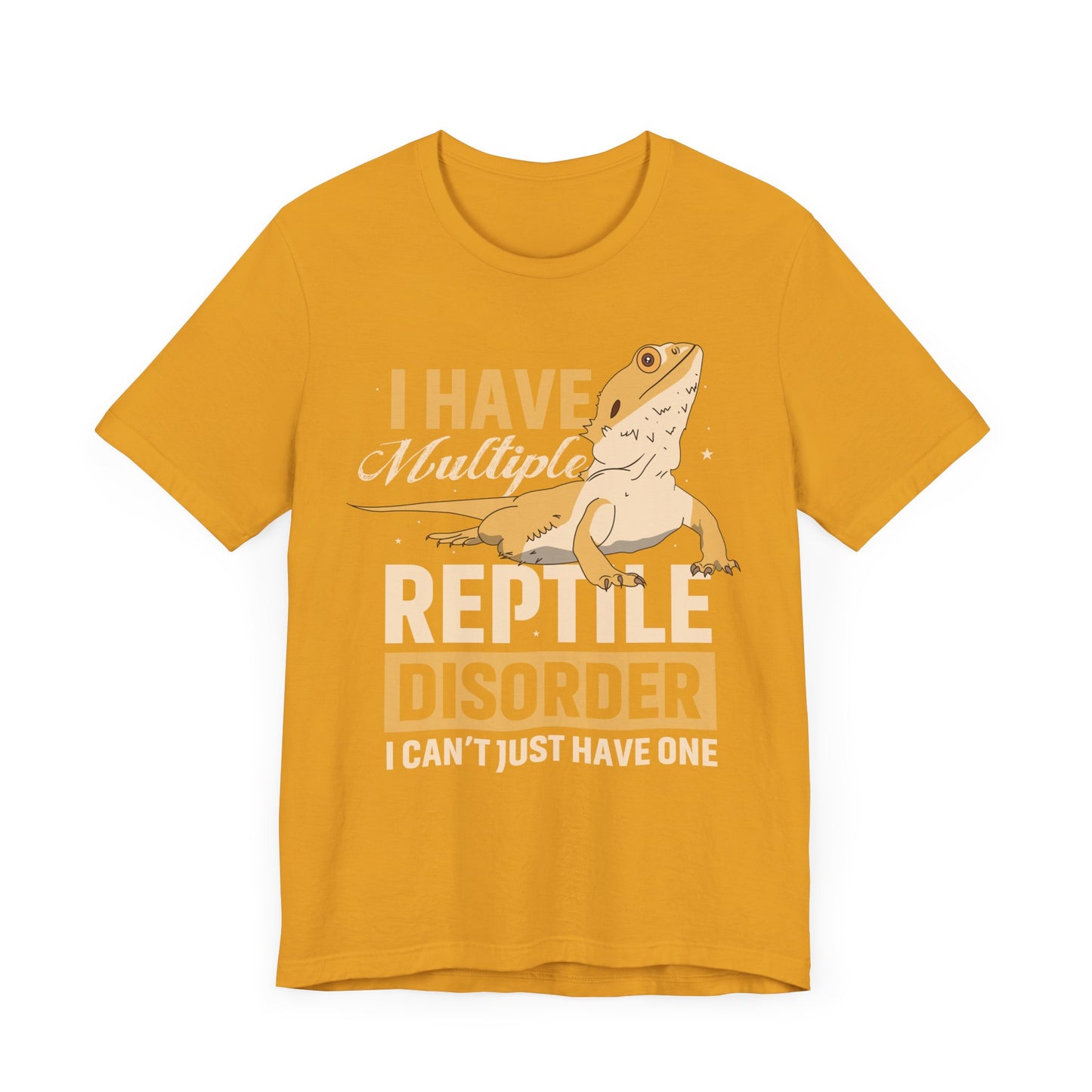 "Multiple Reptile Disorder" Print Unisex Jersey Tee - Casual Everyday Wear - Great for Reptile Lovers