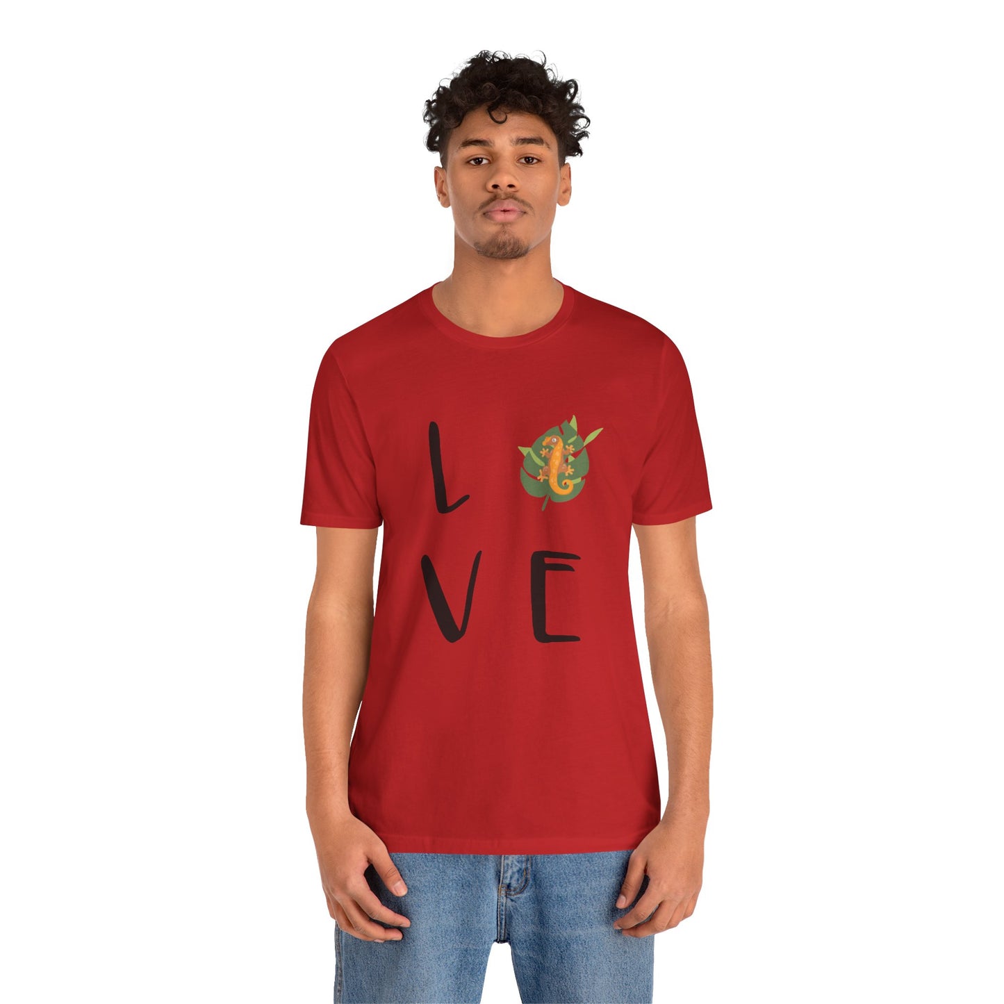 Crestie Love Unisex Jersey Tee - Casual Everyday Wear - Great for Reptile Lovers