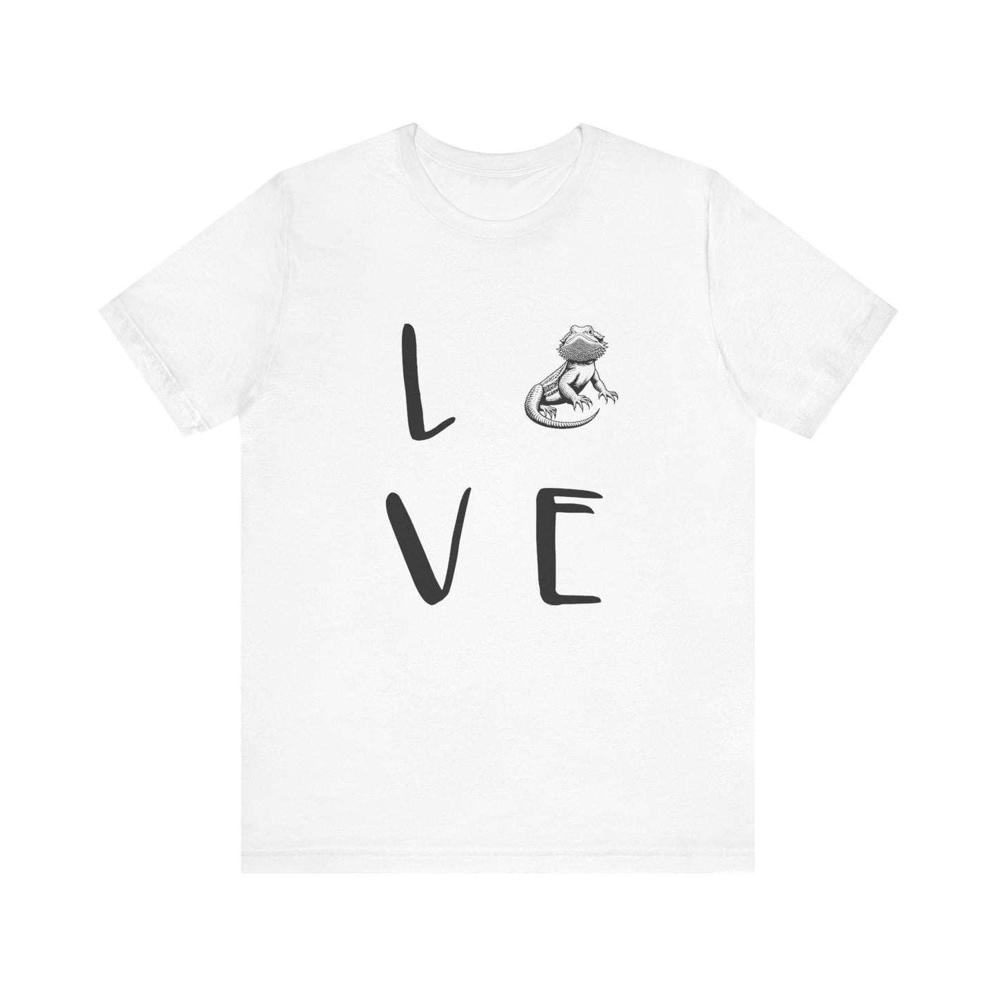 Beardie Love Unisex Jersey Tee - Casual Everyday Wear - Great for Reptile Lovers