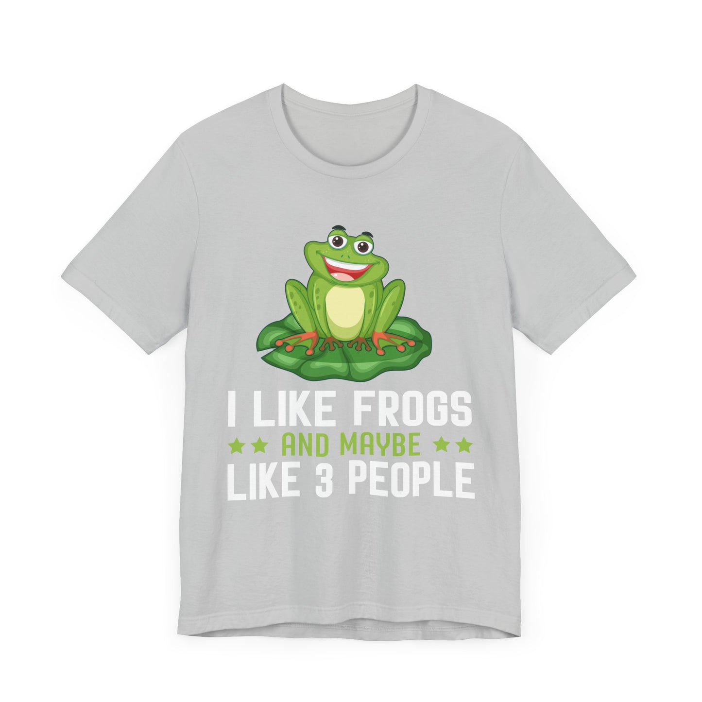 "Frogs and Maybe 3 People" Unisex Jersey Tee - Casual Everyday Wear - Great for Frog Lovers