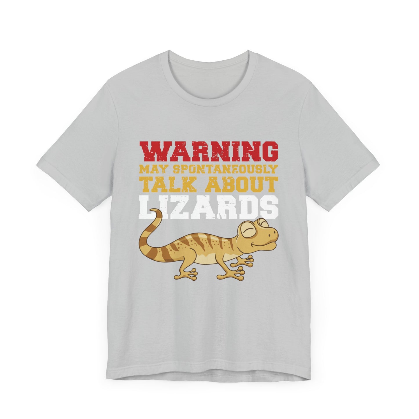 "May Talk About Lizards" Unisex Jersey Tee - Casual Everyday Wear - Great for Reptile Lovers