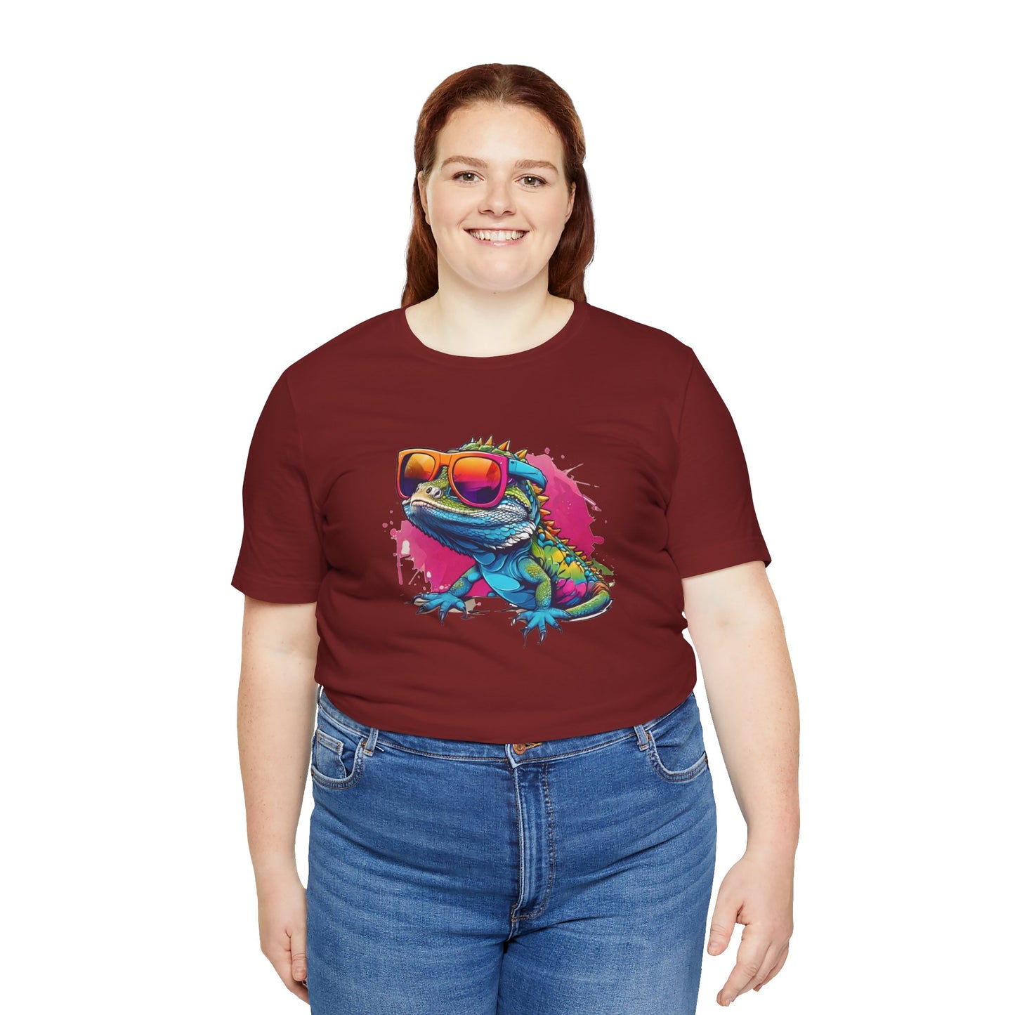 Cool Lizard Unisex Jersey Tee - Casual Everyday Wear - Great for Reptile Lovers