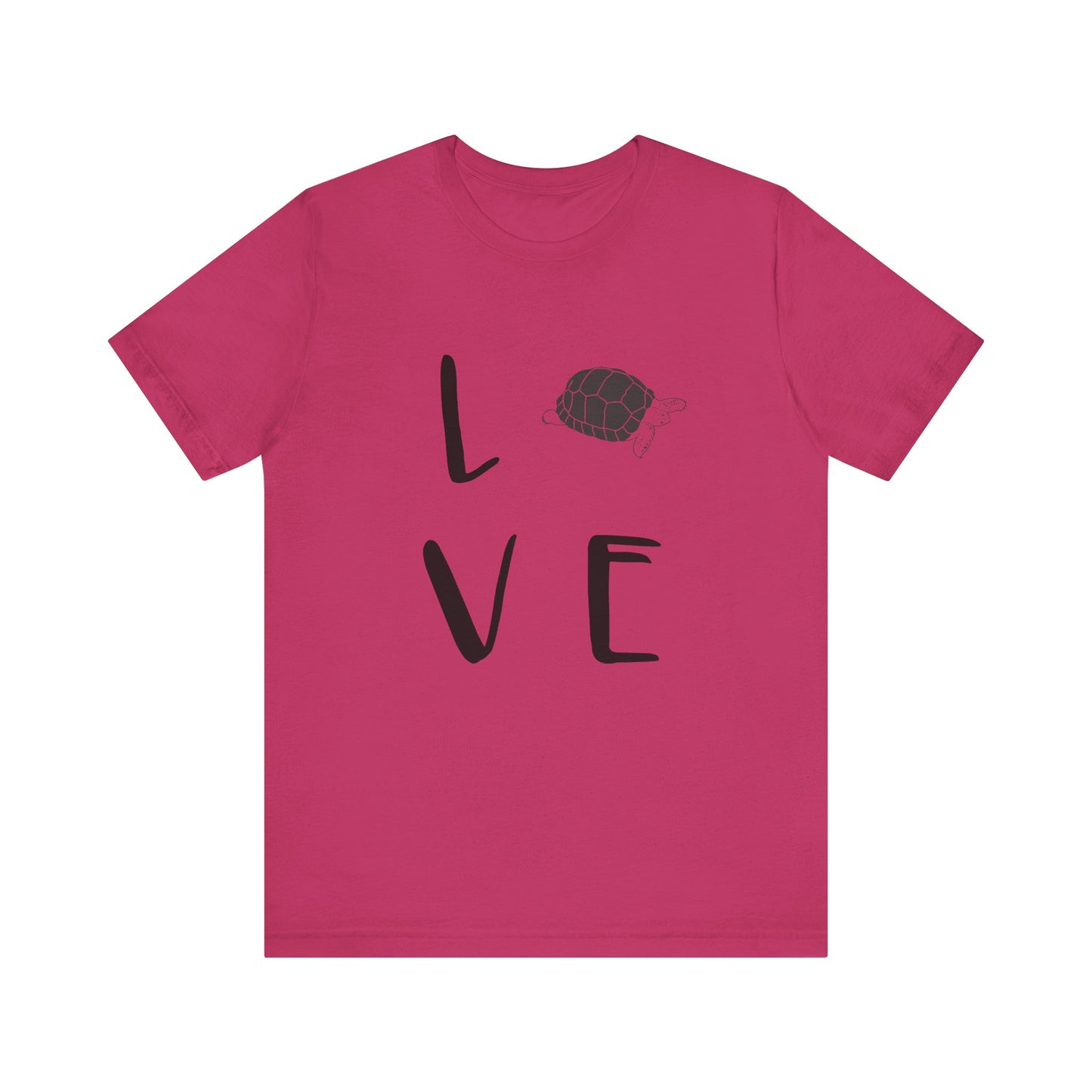 Tortoise Love Unisex Jersey Tee - Casual Everyday Wear - Great for Reptile Lovers