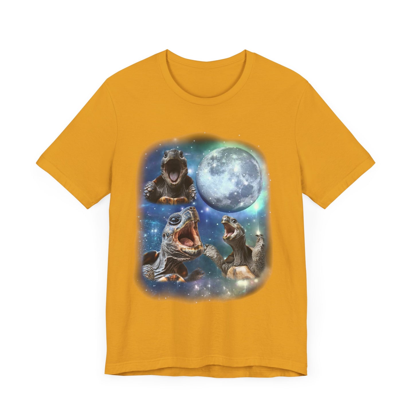 Tortoise Howling at the Moon Unisex Jersey Tee - Casual Everyday Wear - Great for Reptile Lovers