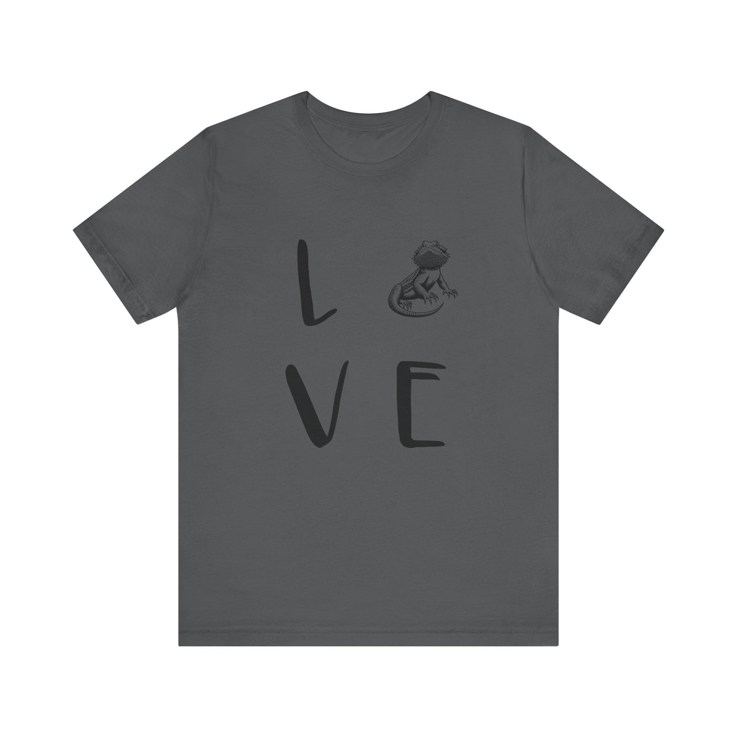 Beardie Love Unisex Jersey Tee - Casual Everyday Wear - Great for Reptile Lovers