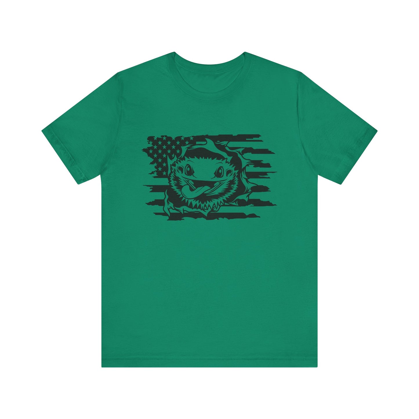 Beardie Flag Exit Unisex Jersey Tee - Casual Everyday Wear - Great for Reptile Lovers