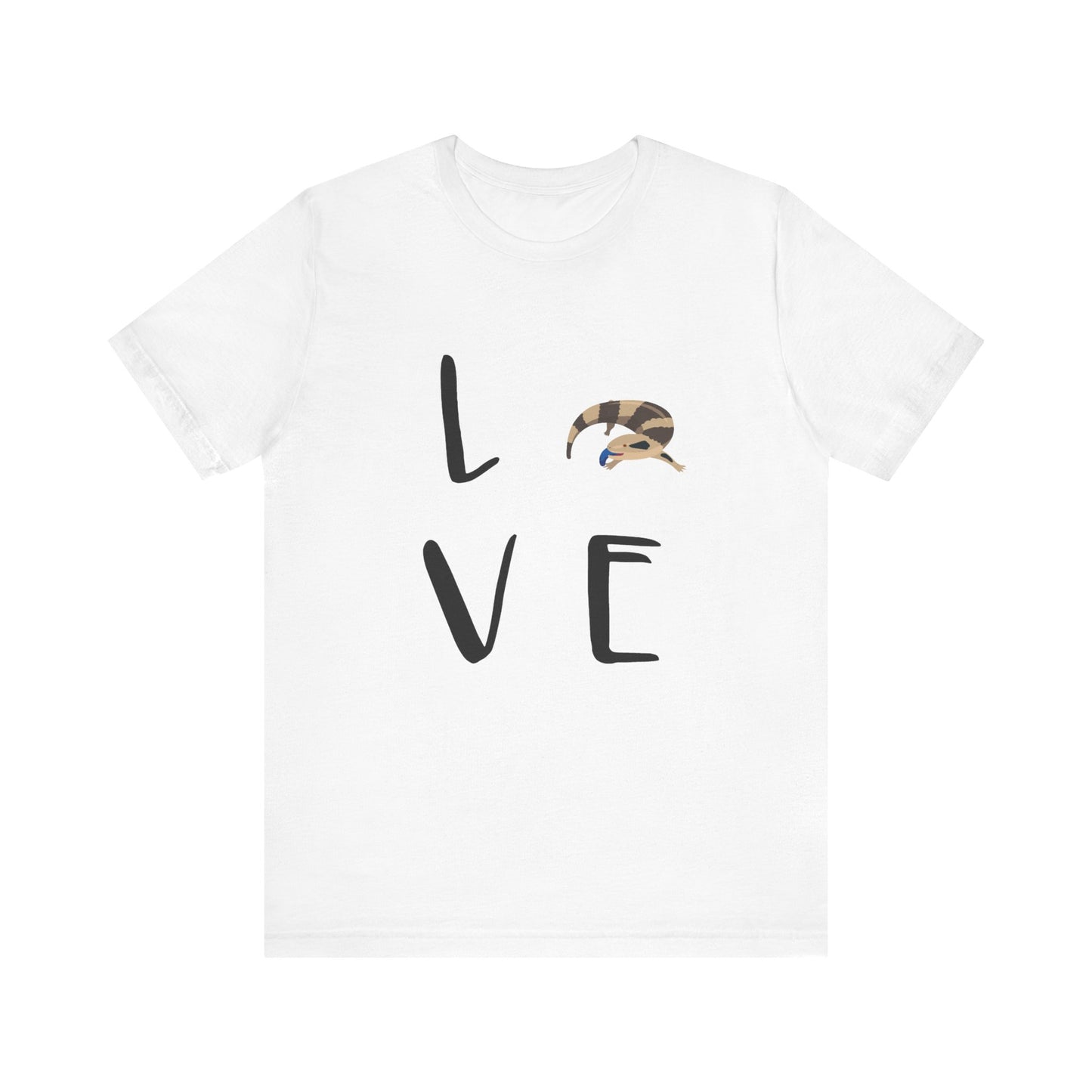 Blue-Tongued Skink Love Unisex Jersey Tee - Casual Everyday Wear - Great for Reptile Lovers