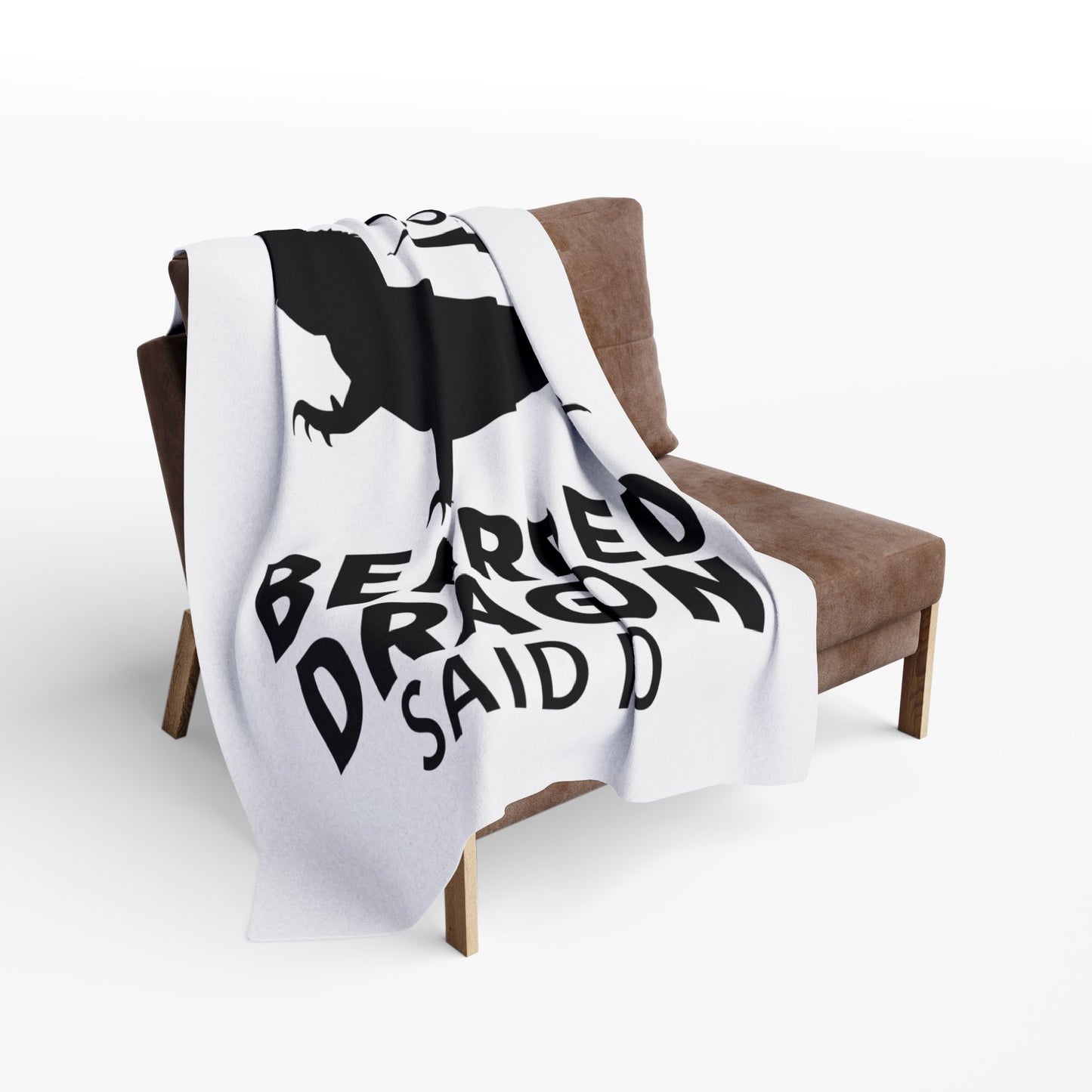 "My Bearded Dragon Said No" Cozy Arctic Fleece Blanket | Perfect for Home Decor, Gifting, and Cozy Nights - Snuggle up with a Reptile