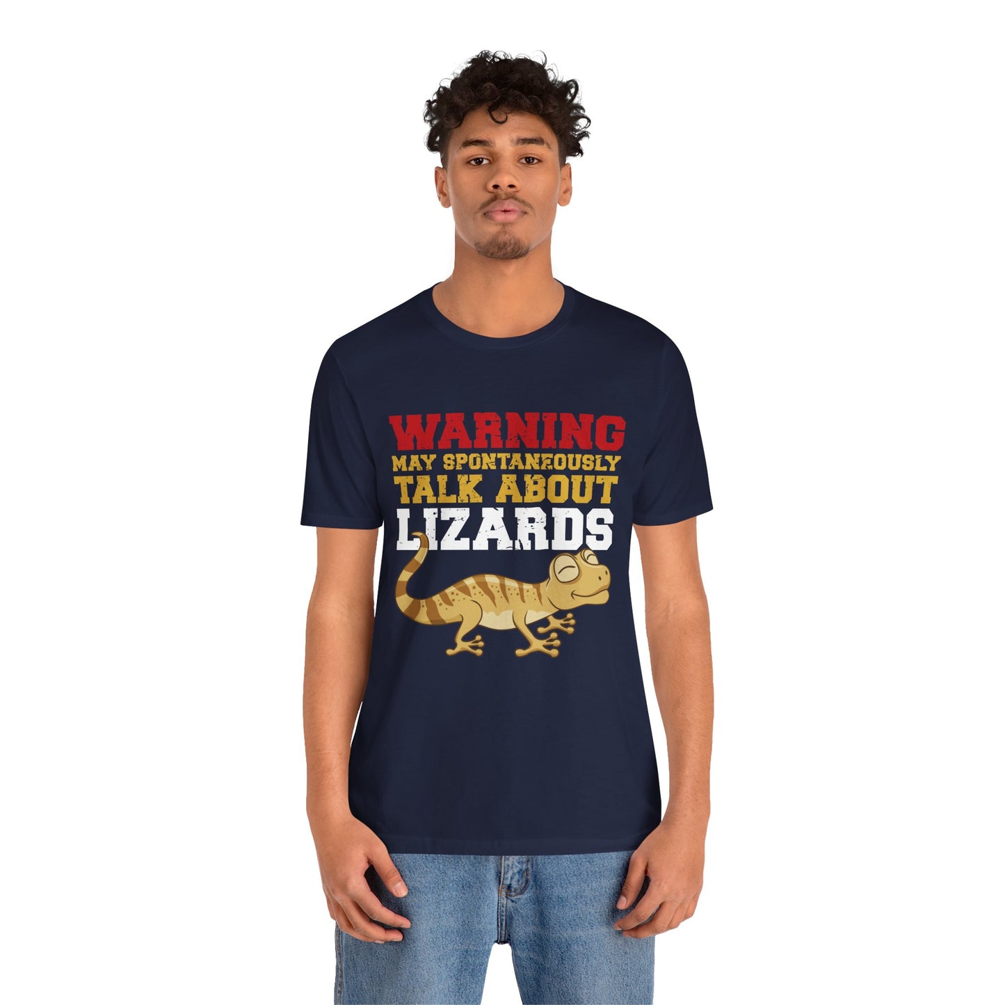"May Talk About Lizards" Unisex Jersey Tee - Casual Everyday Wear - Great for Reptile Lovers