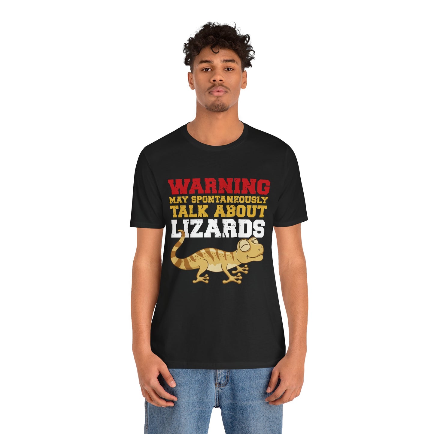 "May Talk About Lizards" Unisex Jersey Tee - Casual Everyday Wear - Great for Reptile Lovers