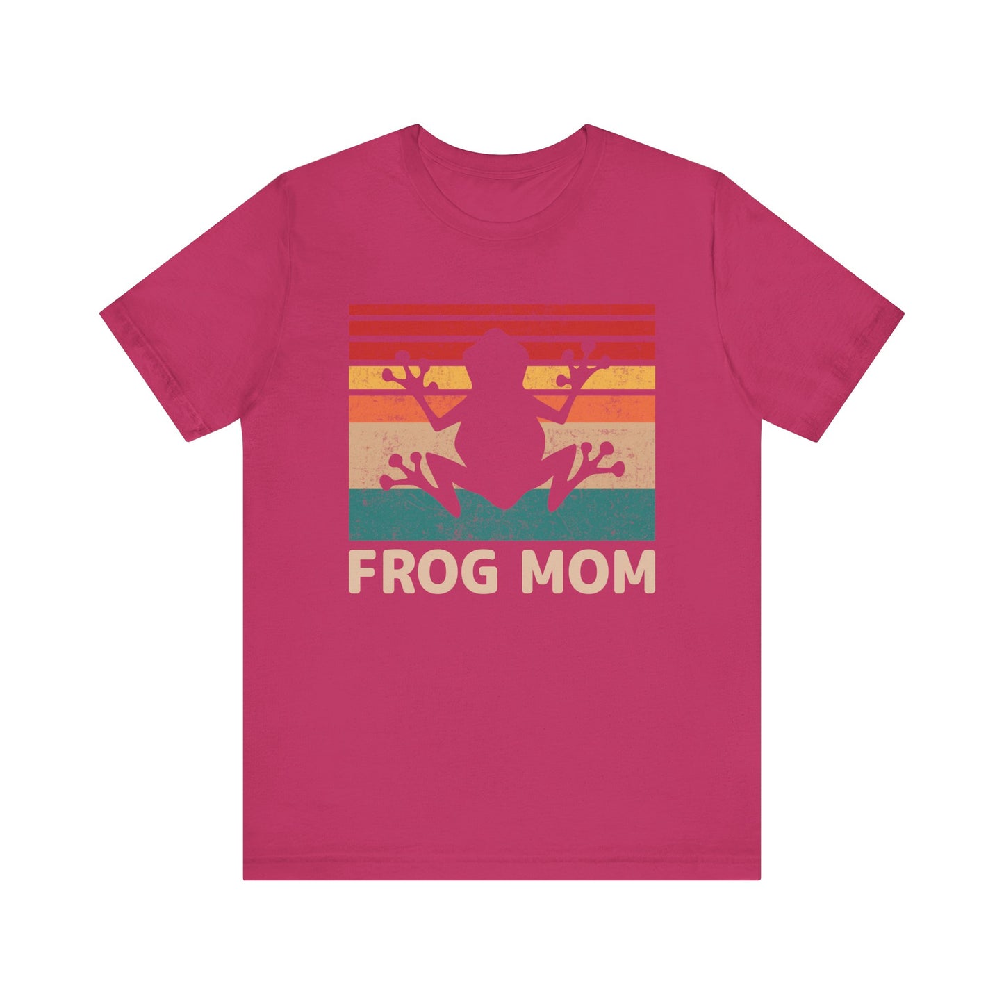 "Frog Mom" Unisex Jersey Tee - Casual Everyday Wear - Great for Reptile Lovers
