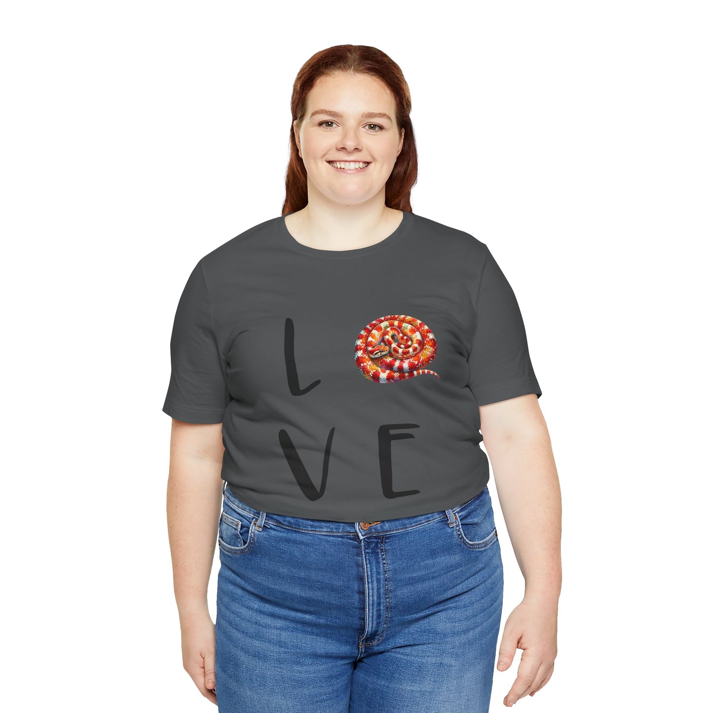 Corn Snake Love Unisex Jersey Tee - Casual Everyday Wear - Great for Reptile Lovers