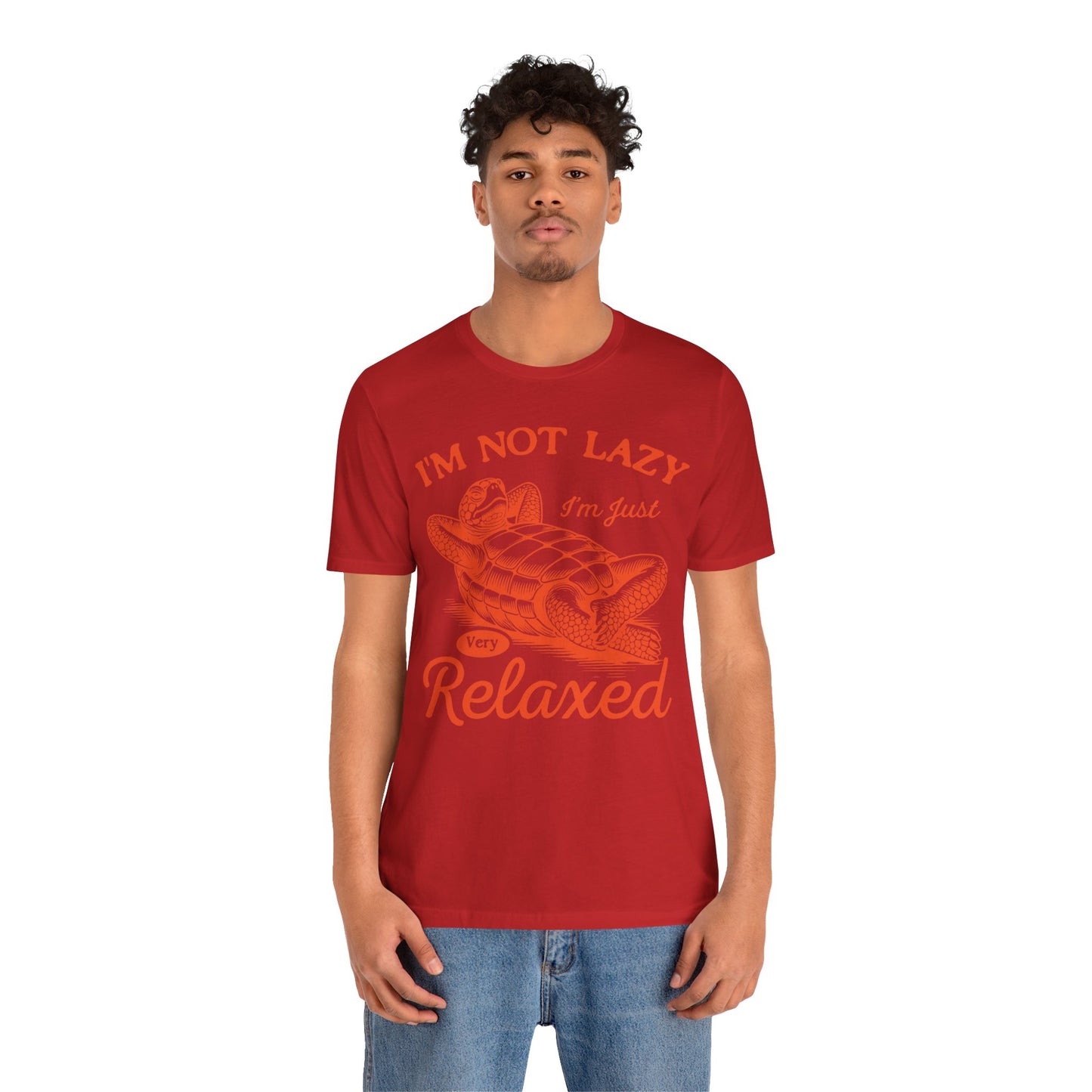 "I'm Not Lazy" Unisex Jersey Tee - Casual Everyday Wear - Great for Reptile Lovers