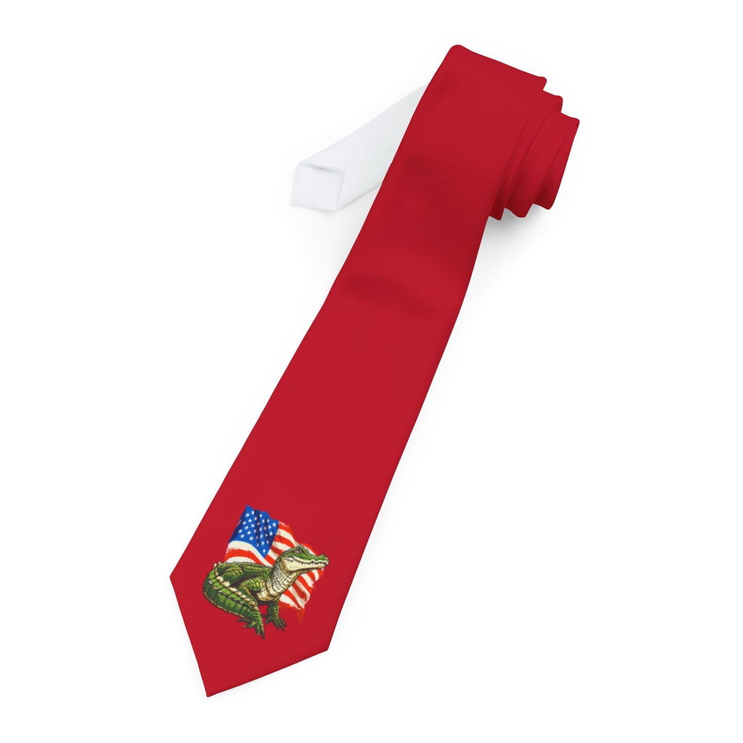 American Gator Stylish Necktie Design - Perfect for Formal Events & Gifts - For Reptile Lovers