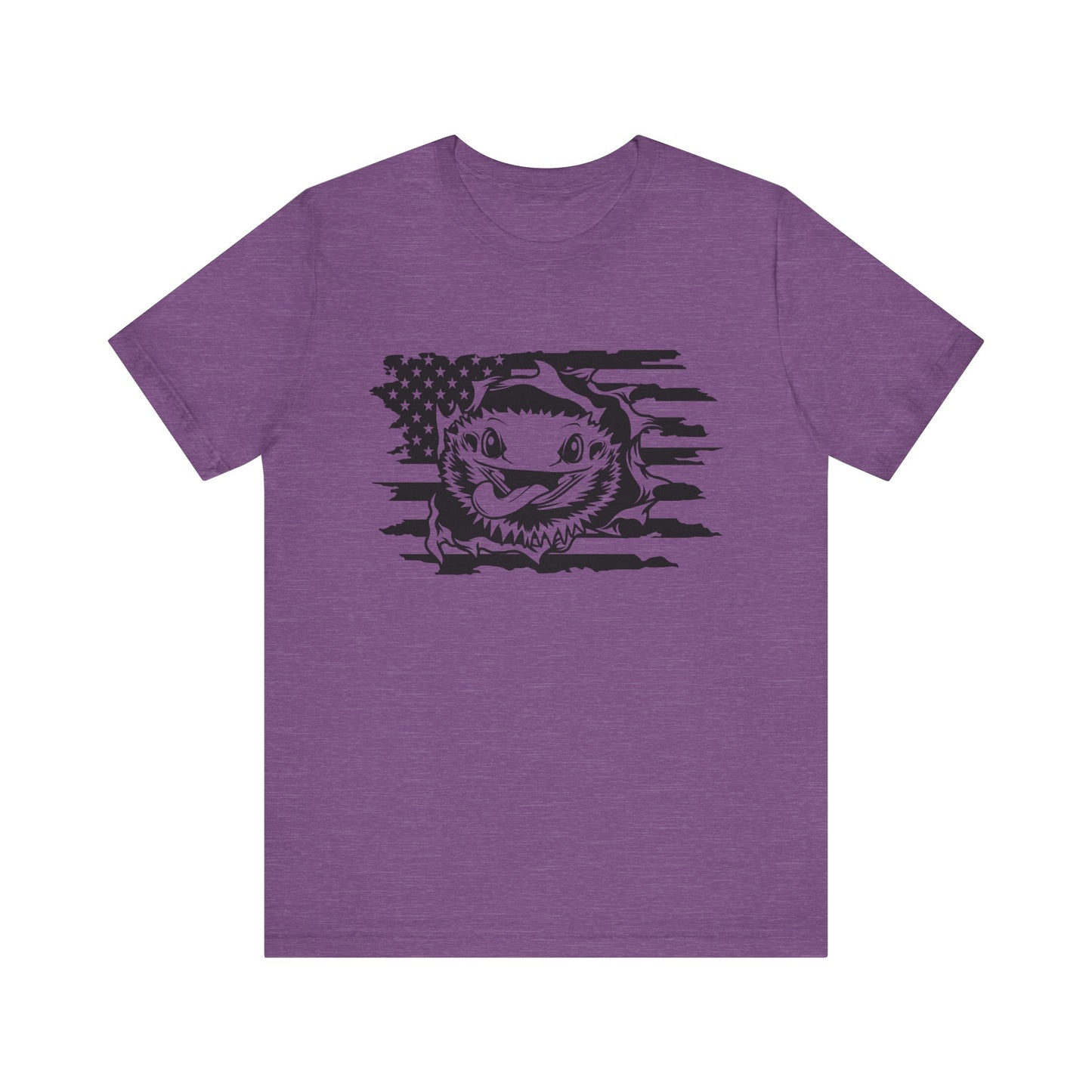 Beardie Flag Exit Unisex Jersey Tee - Casual Everyday Wear - Great for Reptile Lovers