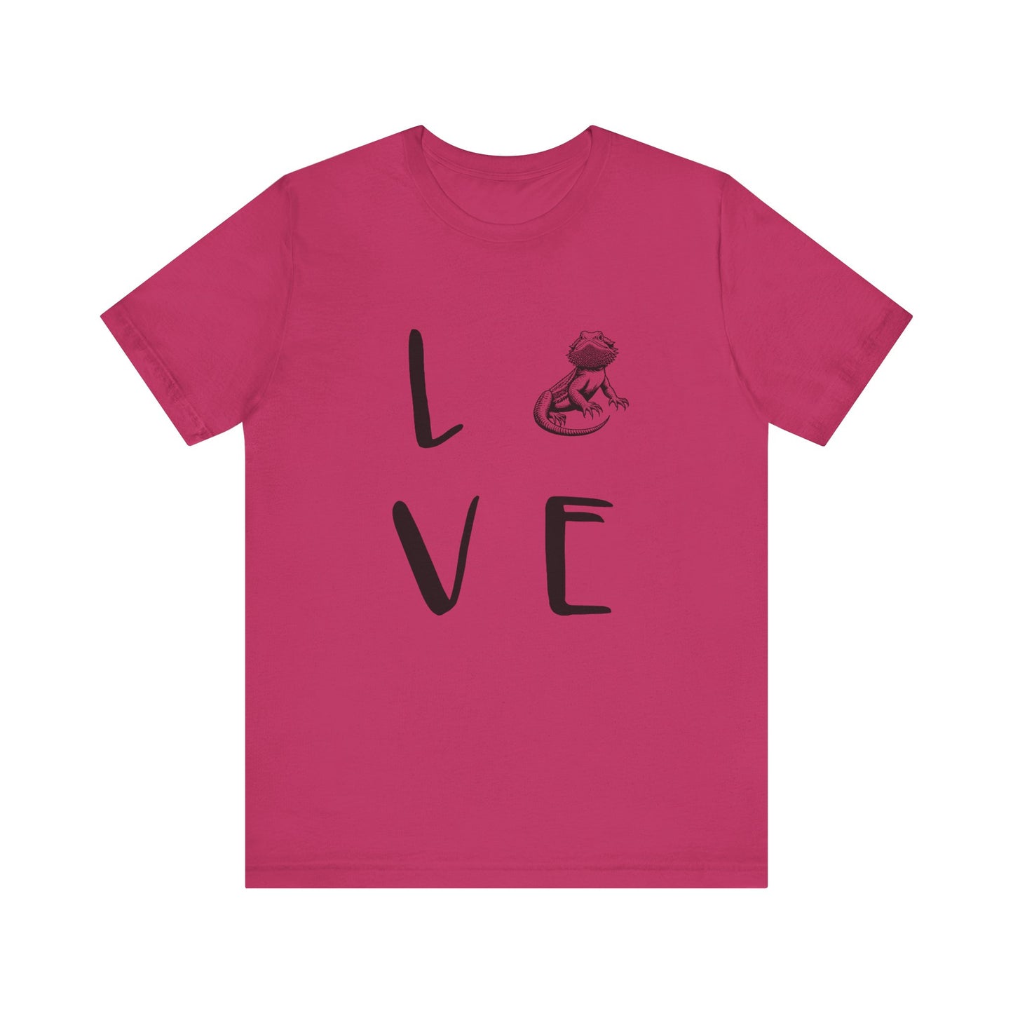 Beardie Love Unisex Jersey Tee - Casual Everyday Wear - Great for Reptile Lovers
