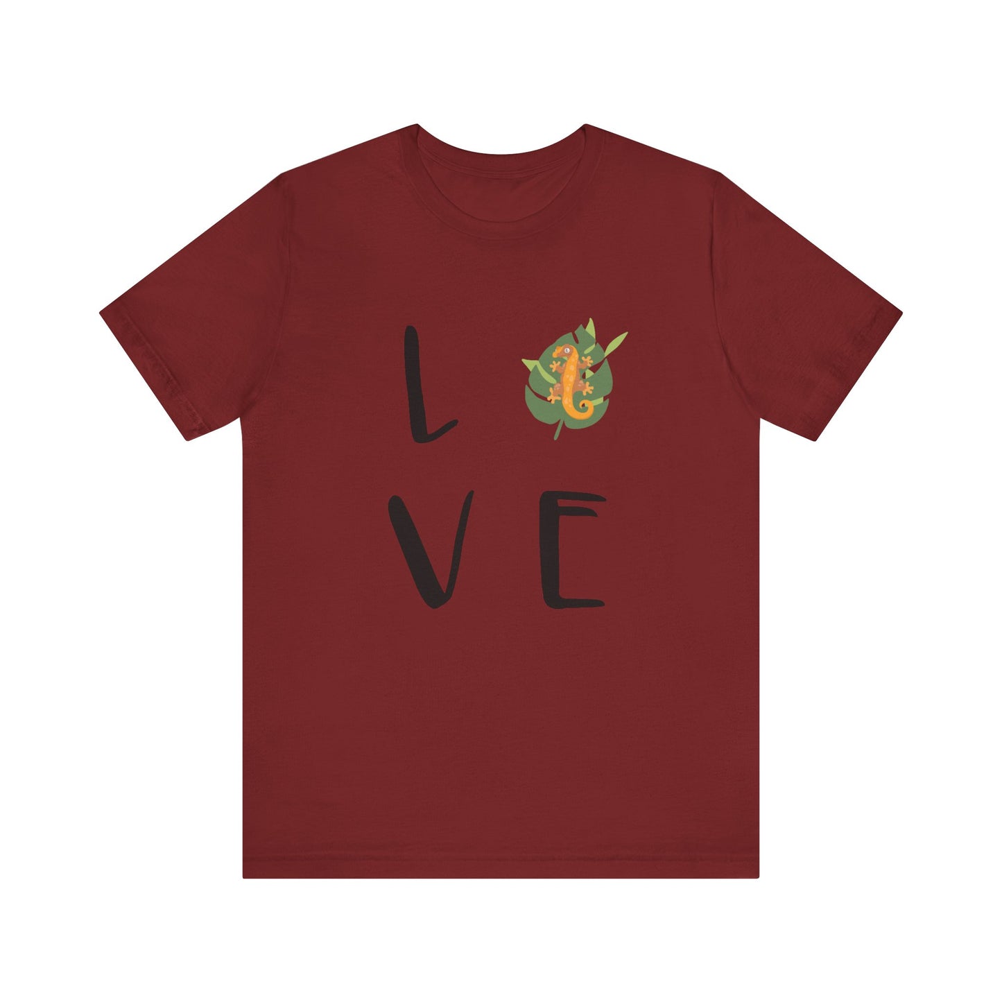 Crestie Love Unisex Jersey Tee - Casual Everyday Wear - Great for Reptile Lovers