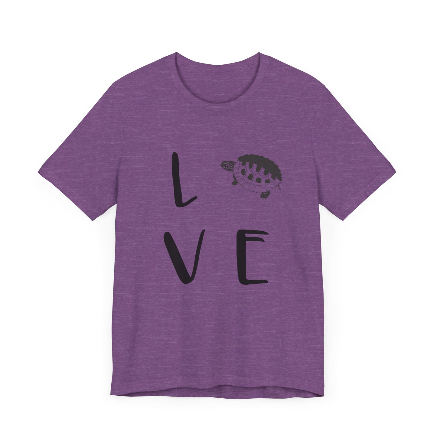 Turtle Love Unisex Jersey Tee - Casual Everyday Wear - Great for Reptile Lovers