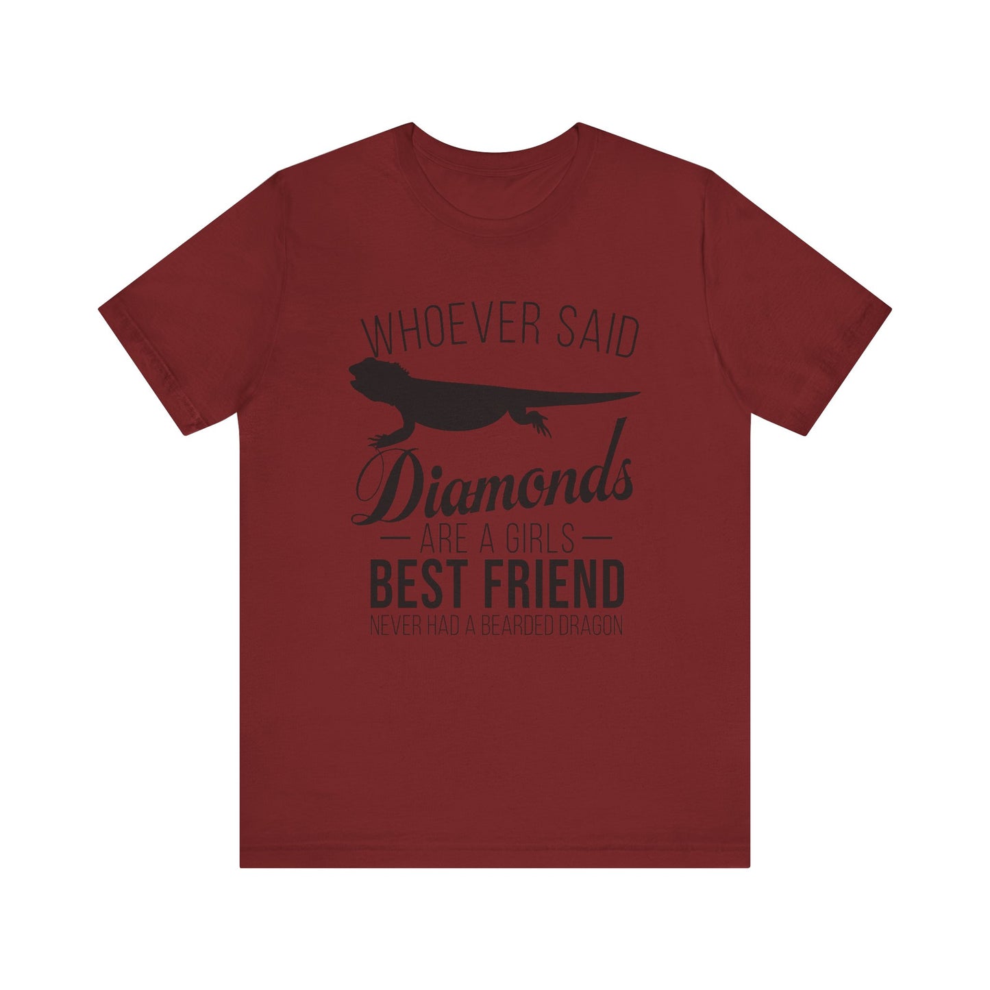 Dragons Are a Girl's Best Friend Unisex Jersey Tee - Casual Everyday Wear - Great for Reptile Lovers