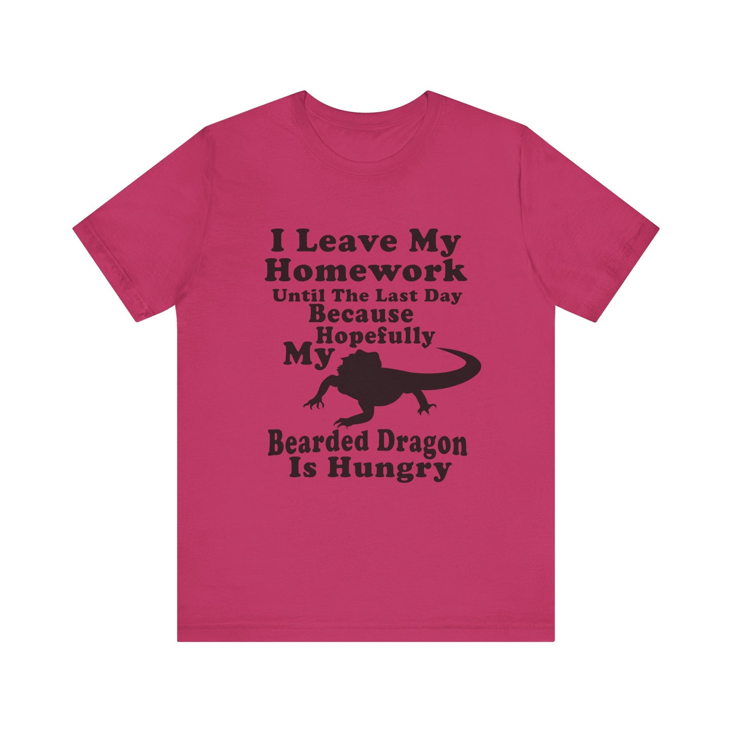 "Hopefully My Bearded Dragon is Hungry" Unisex Jersey Tee - Casual Everyday Wear - Great for Reptile Lovers