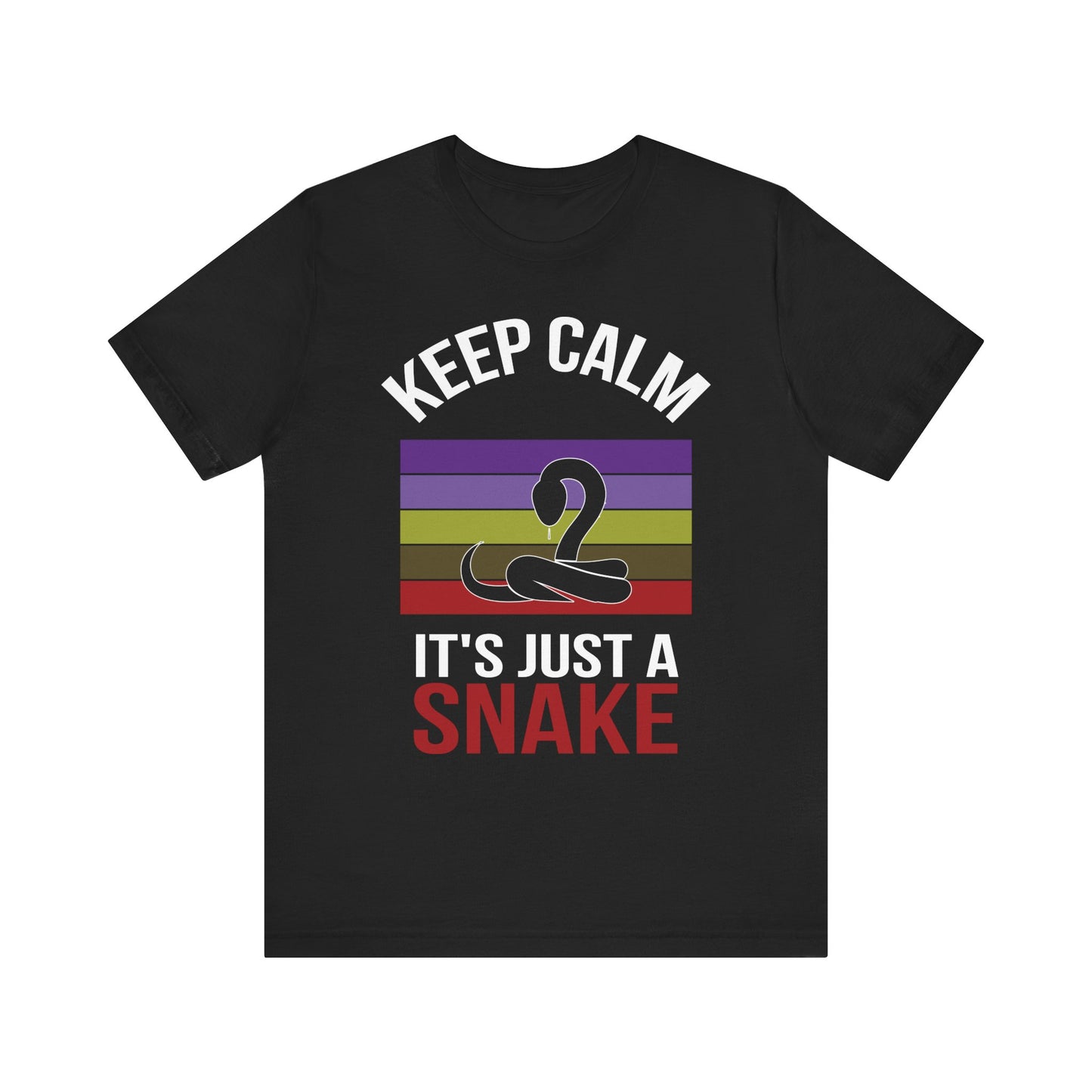 "It's Just a Snake" Unisex Jersey Tee - Casual Everyday Wear - Great for Reptile Lovers