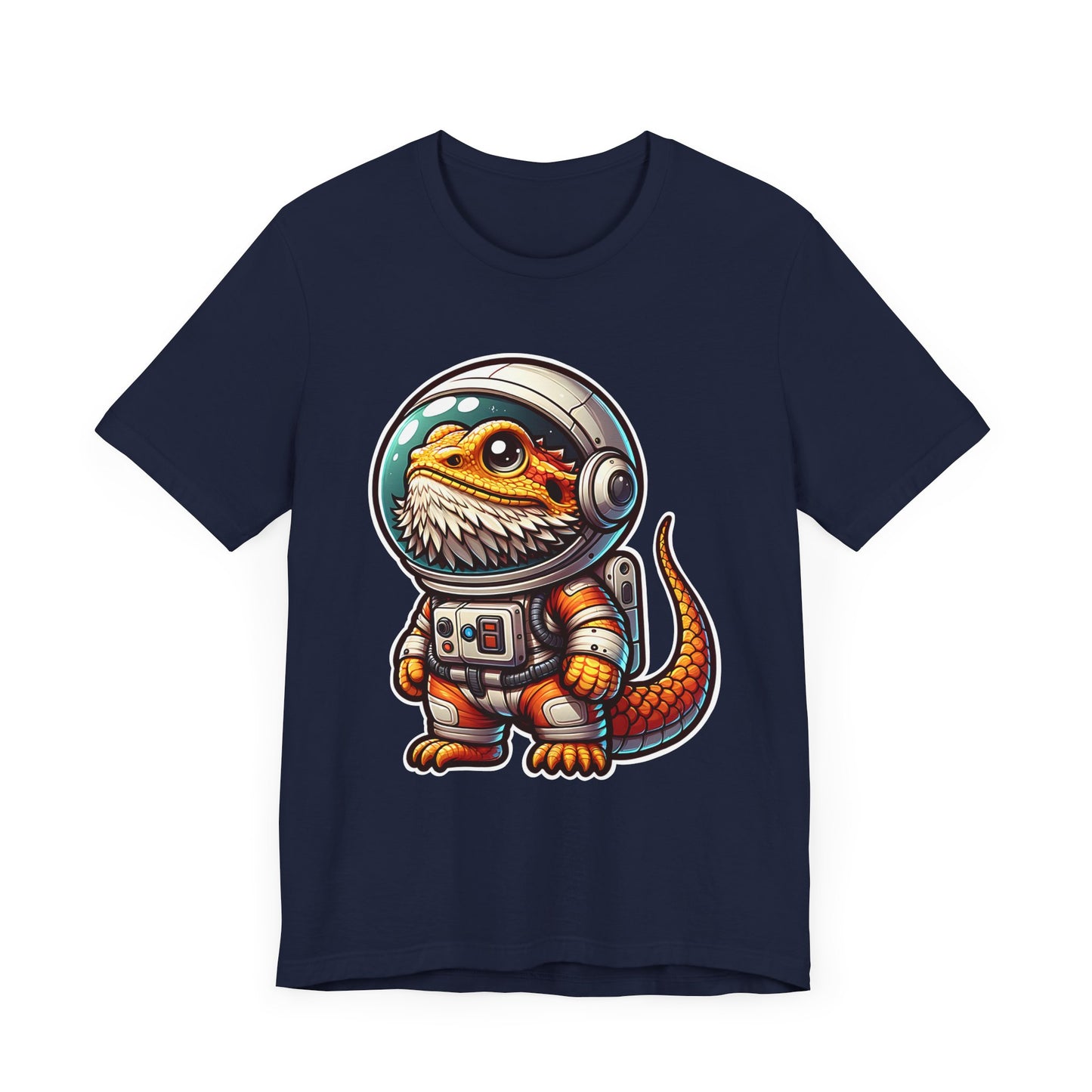 Space Beardie Unisex Jersey Tee - Casual Everyday Wear - Great for Reptile Lovers