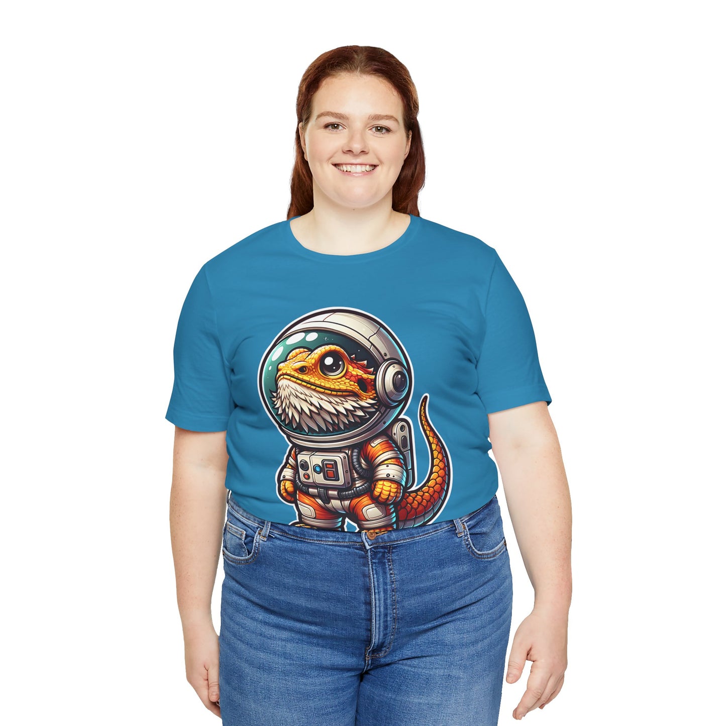 Space Beardie Unisex Jersey Tee - Casual Everyday Wear - Great for Reptile Lovers