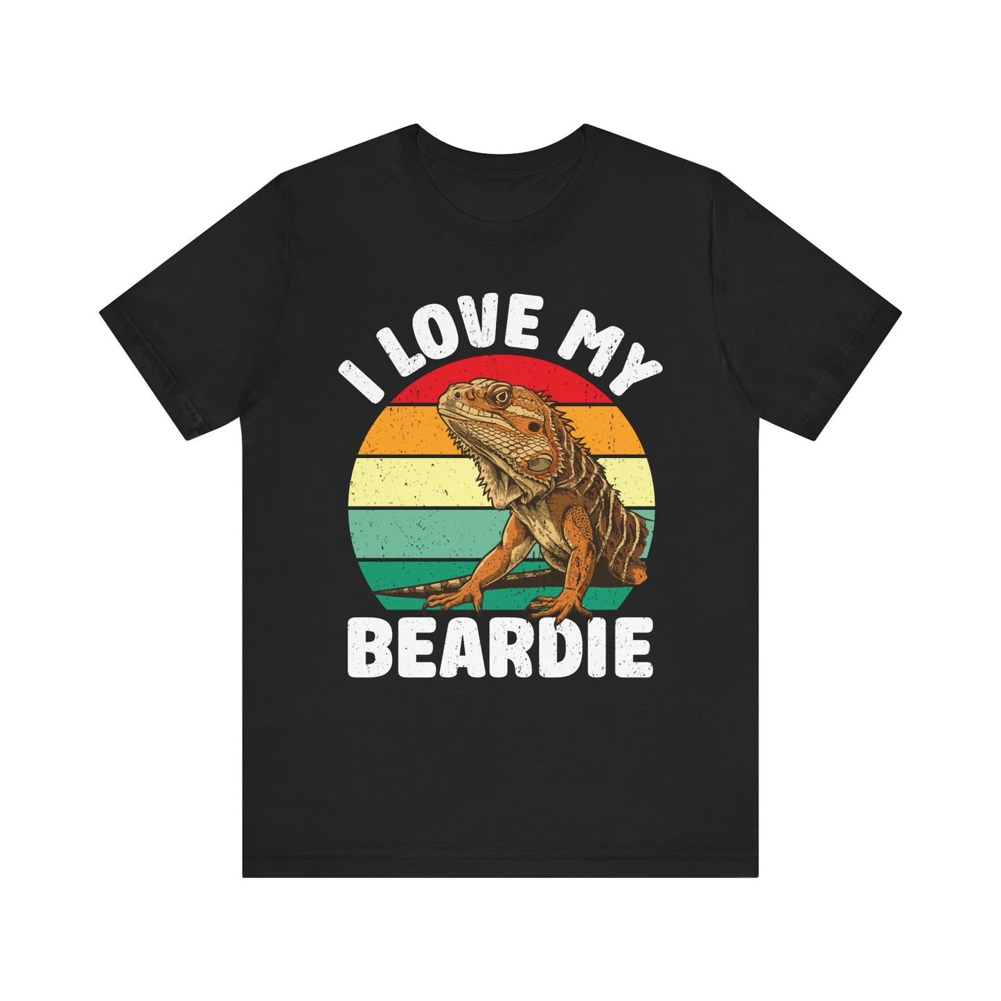 "I Love My Beardie" Unisex Jersey Tee - Casual Everyday Wear - Great for Reptile Lovers