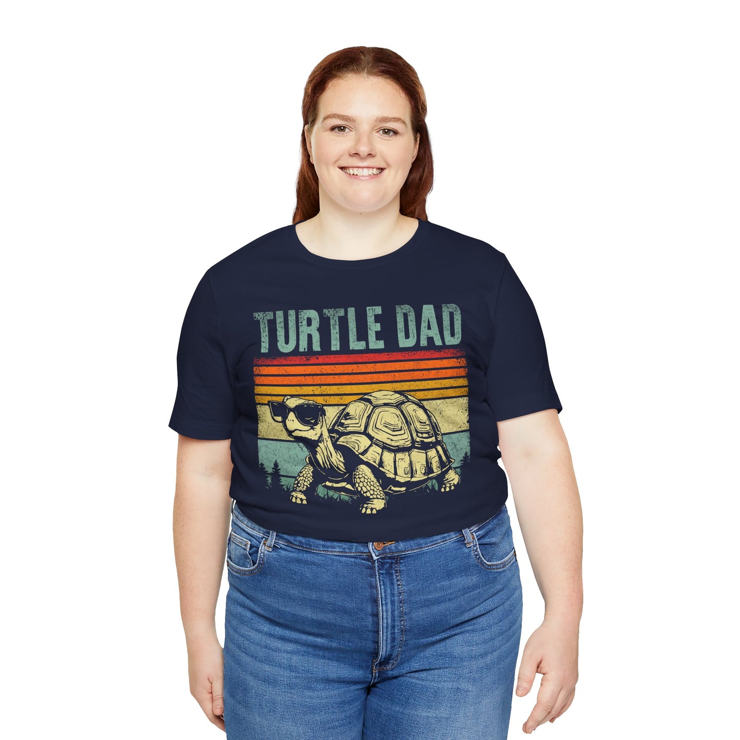 "Turtle Dad" Unisex Jersey Tee - Casual Everyday Wear - Great for Reptile Lovers