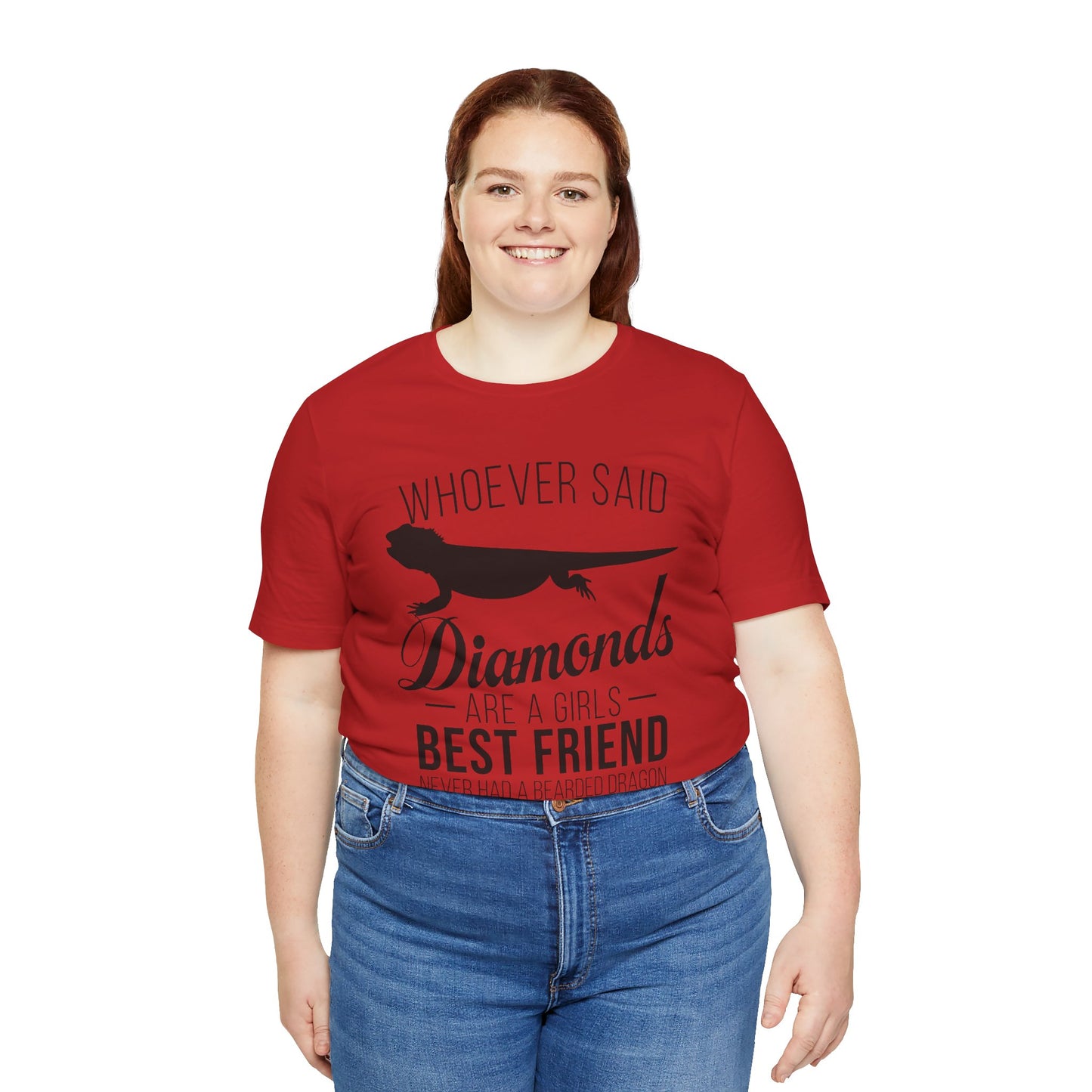 Dragons Are a Girl's Best Friend Unisex Jersey Tee - Casual Everyday Wear - Great for Reptile Lovers