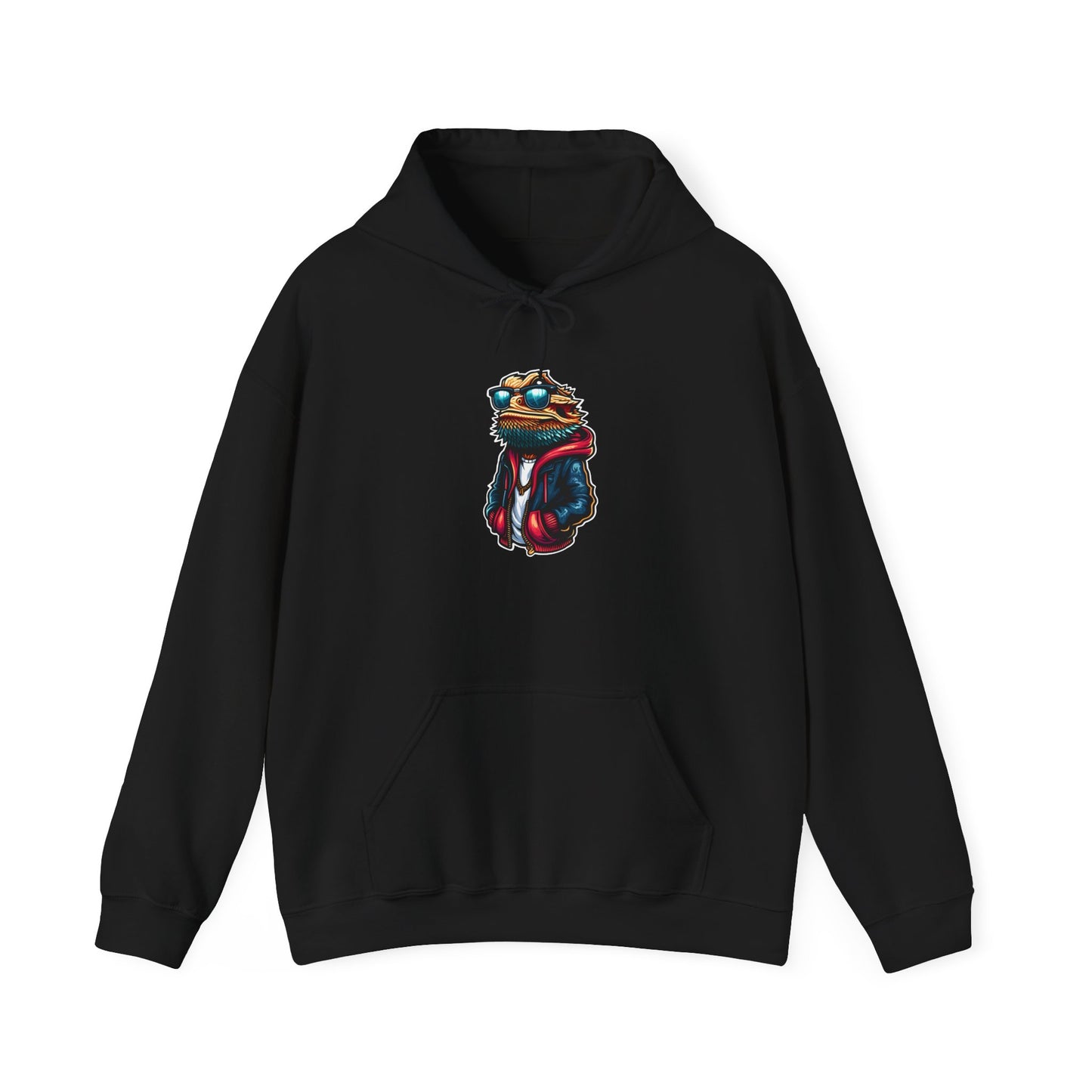 Cool Beardie Unisex Hooded Sweatshirt with Bold Print - Great for Reptile Lovers