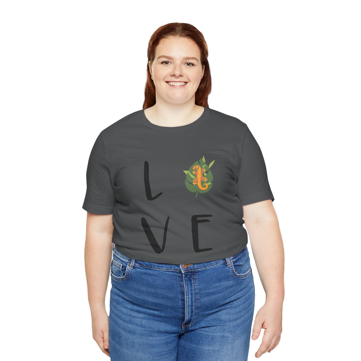 Crestie Love Unisex Jersey Tee - Casual Everyday Wear - Great for Reptile Lovers